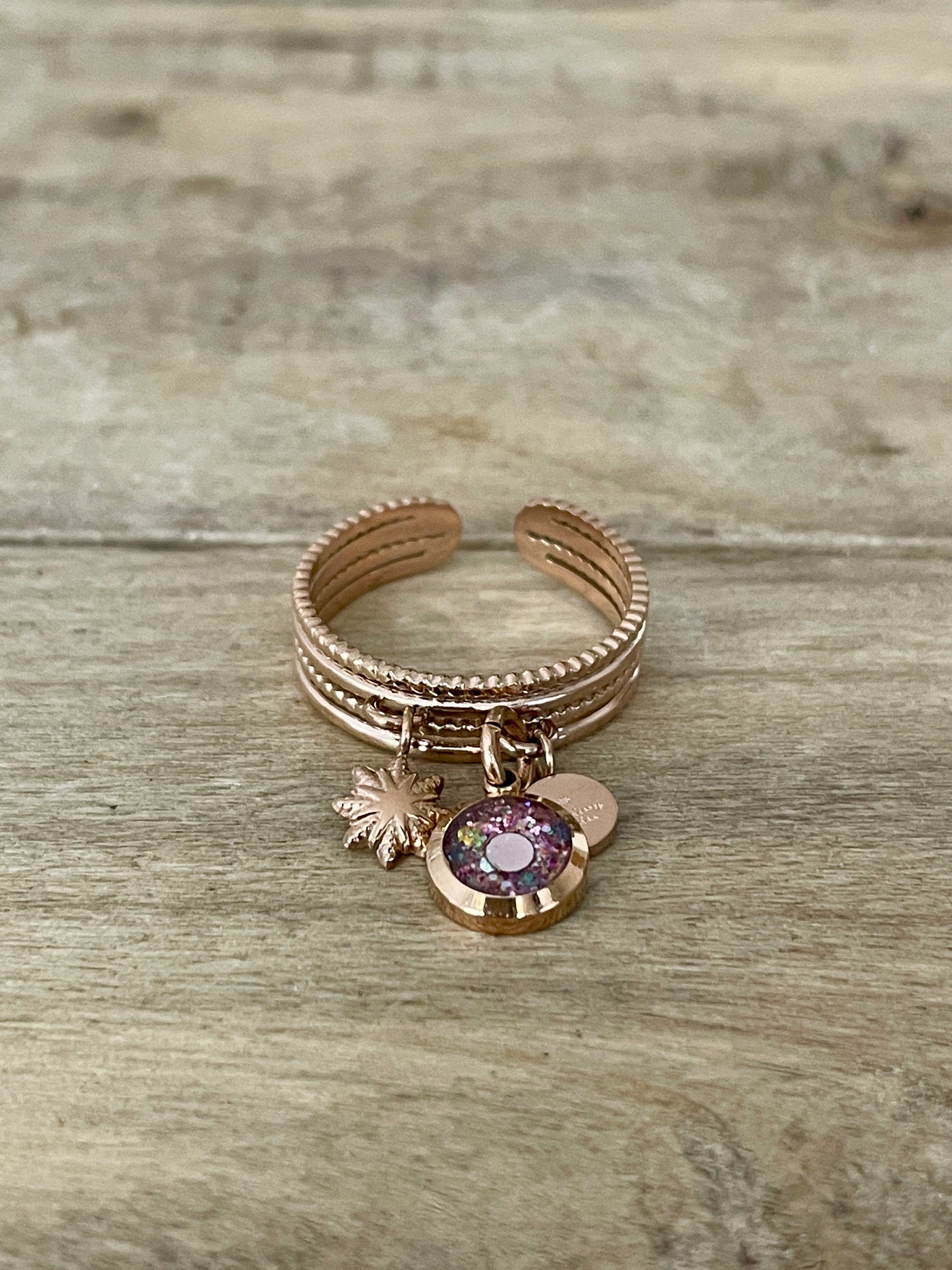 Bague or rose STELLA Relation au père