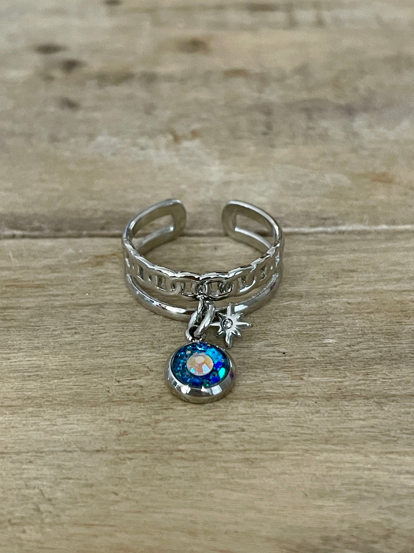 Bague argentée LOUNA Instant présent