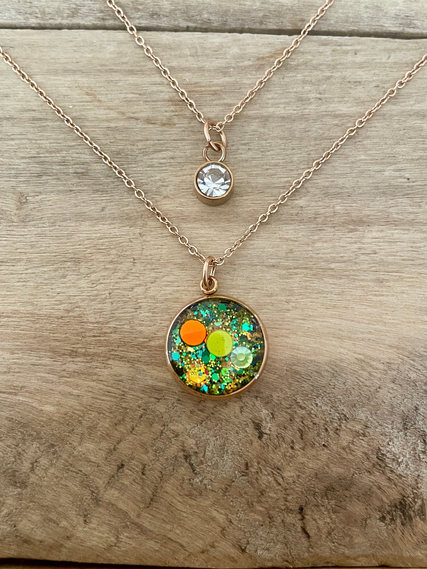 Collier double or rose CHIARA Post-partum