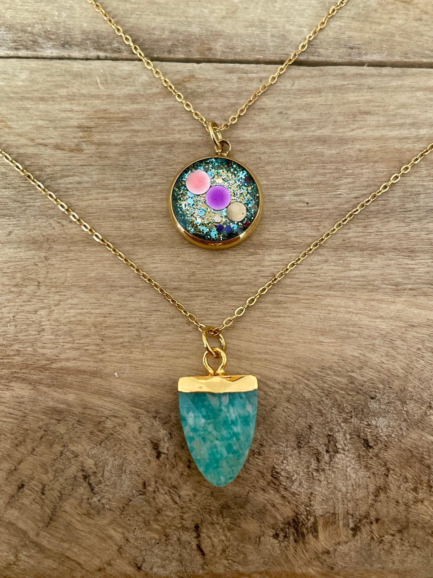 EASYCLIP doré AMAZONITE Angoisses et peurs