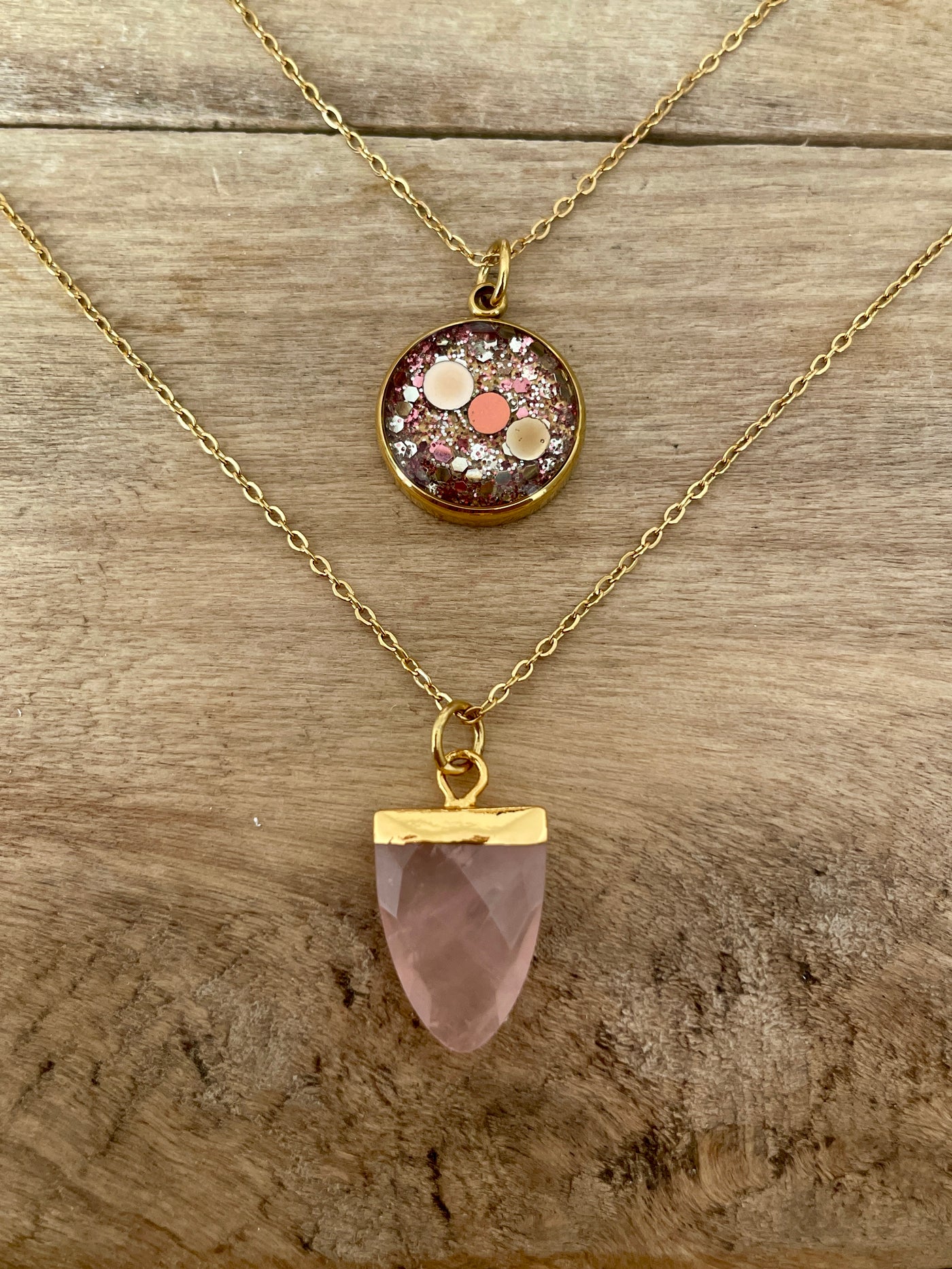 EASYCLIP doré QUARTZ ROSE Evolve