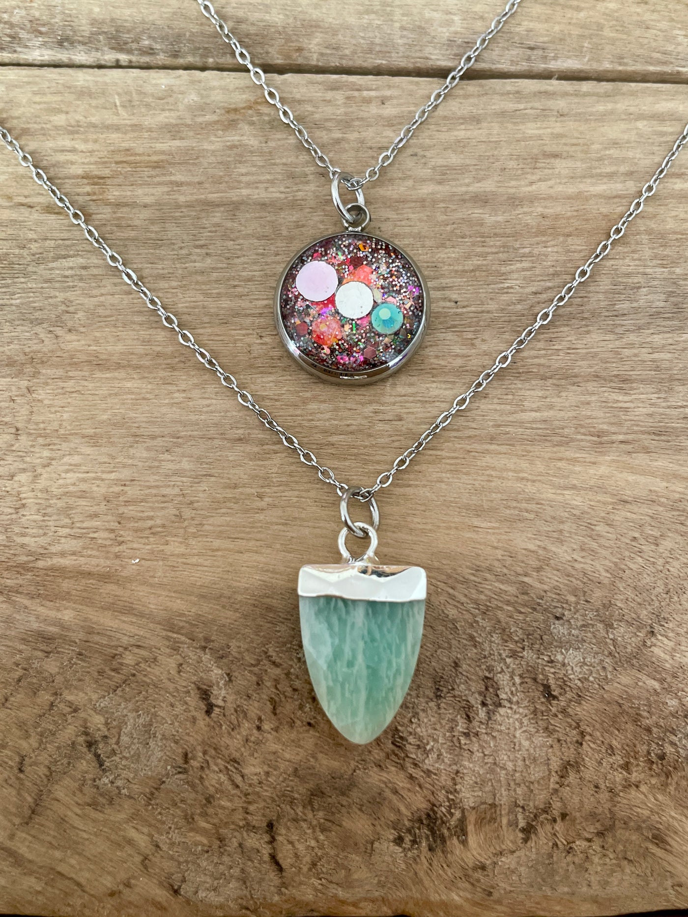 EASYCLIP argenté AMAZONITE Abondance