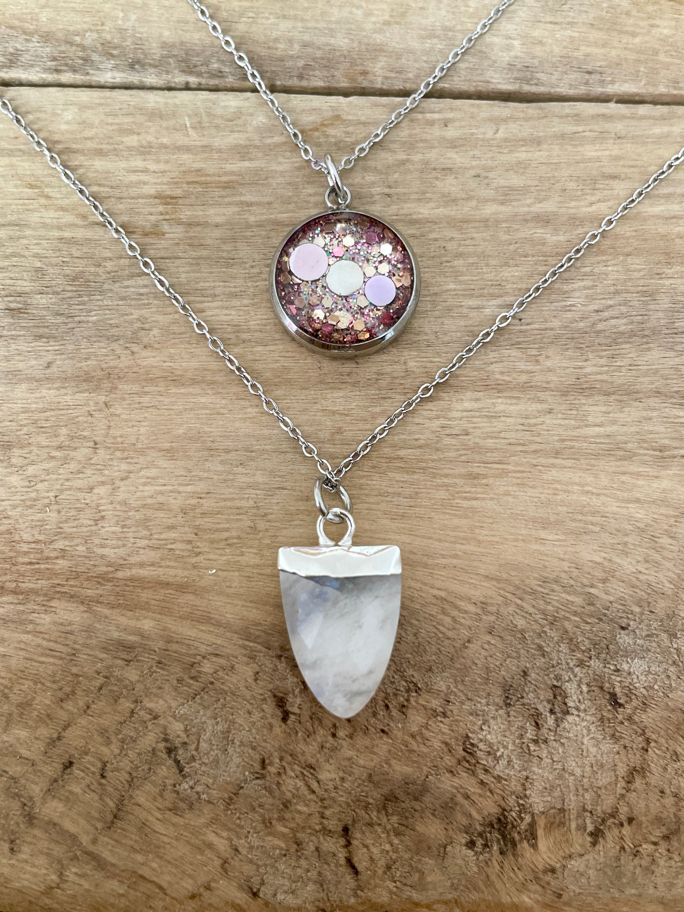 EASYCLIP argenté PIERRE DE LUNE Féminin sacré