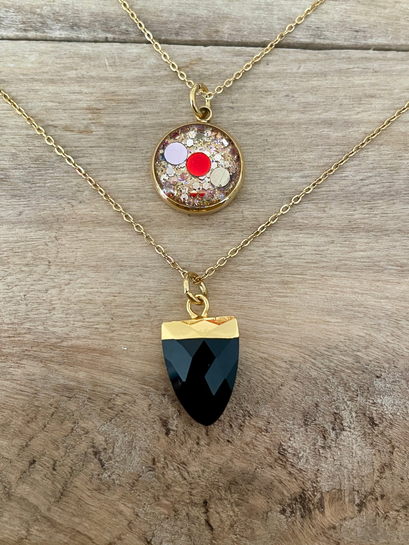 EASYCLIP doré ONYX Chakra sacré