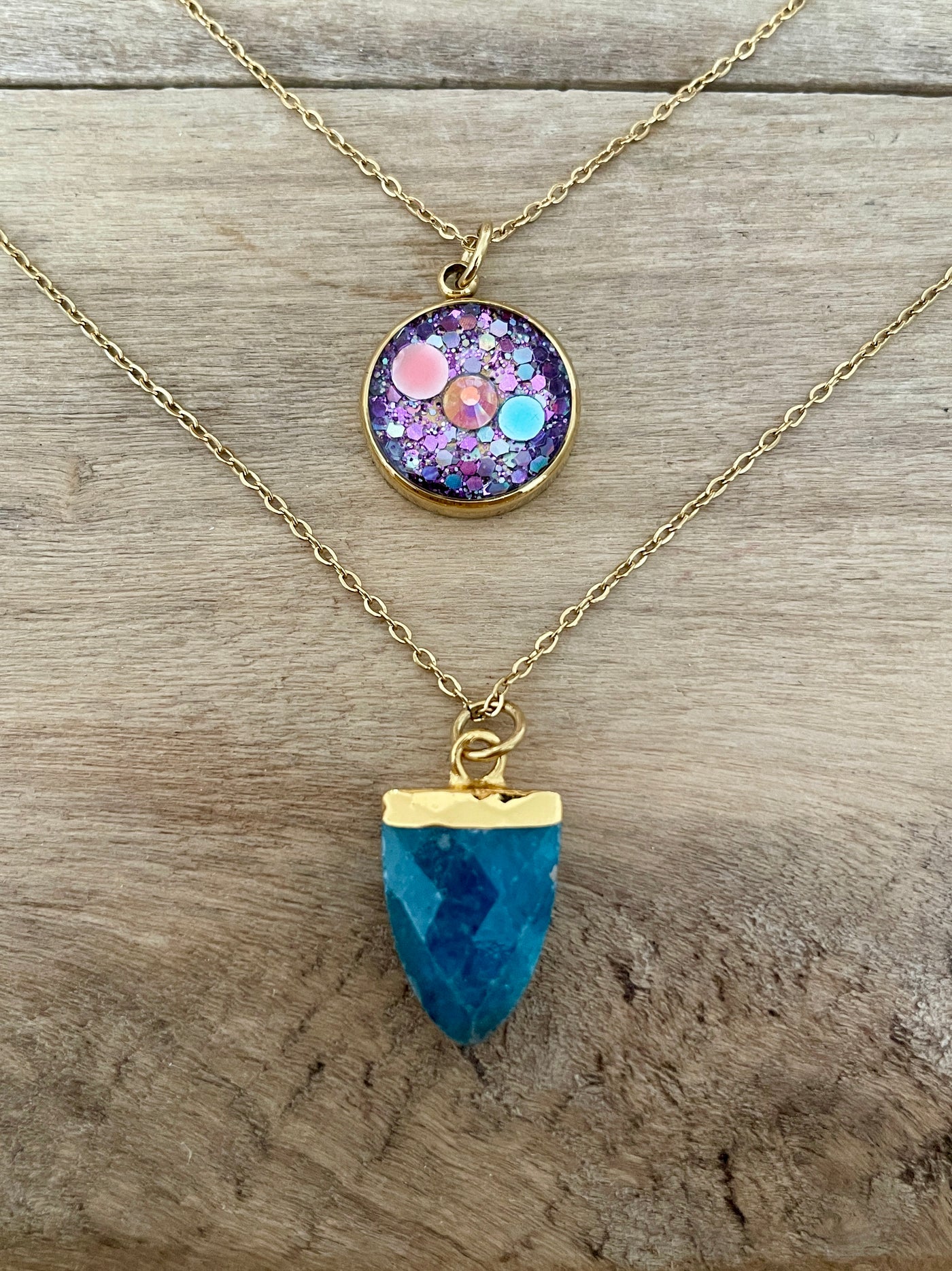 EASYCLIP doré APATITE Nuit noire de l'âme