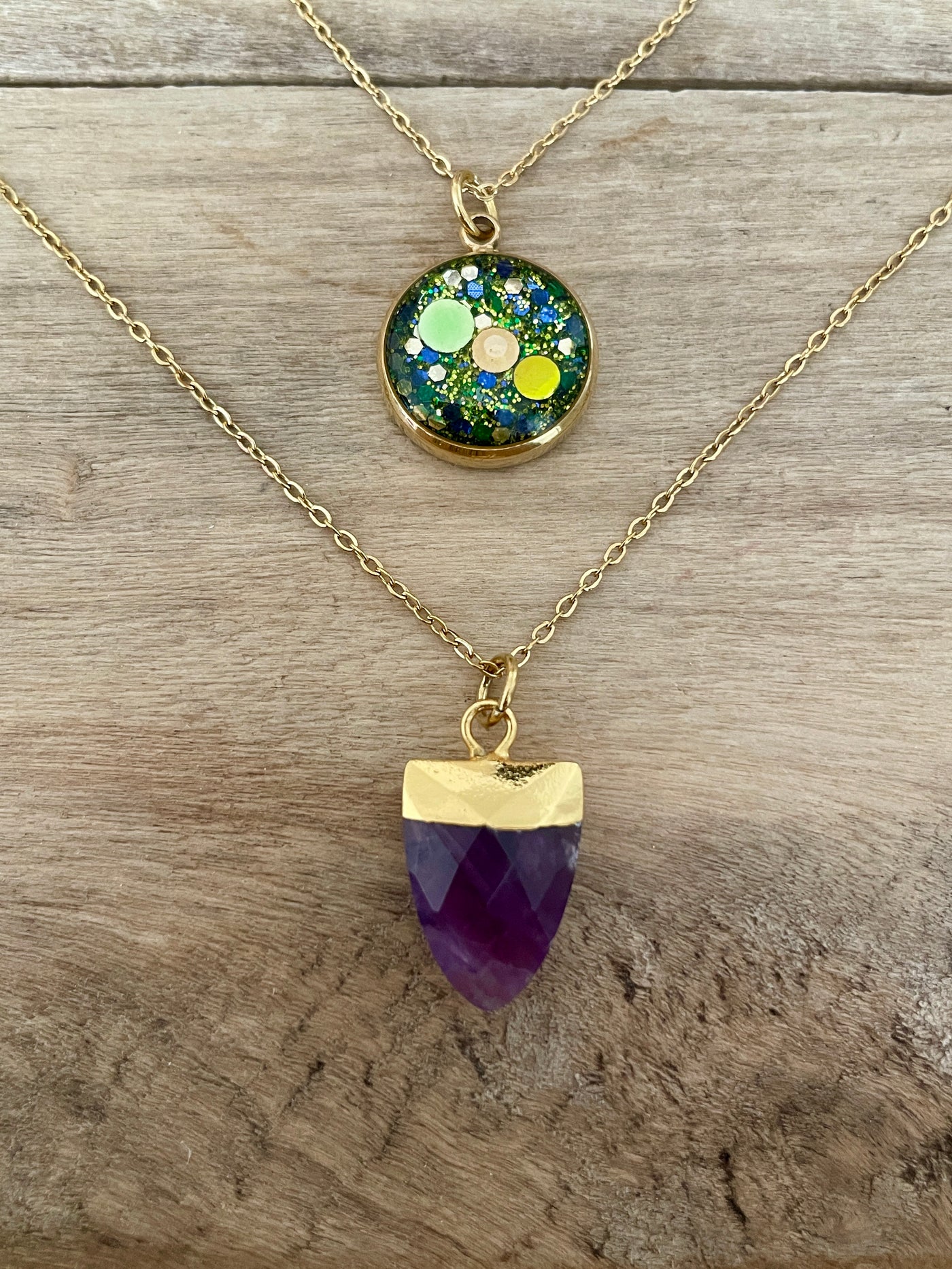 EASYCLIP doré AMETHYSTE Confiance en soi