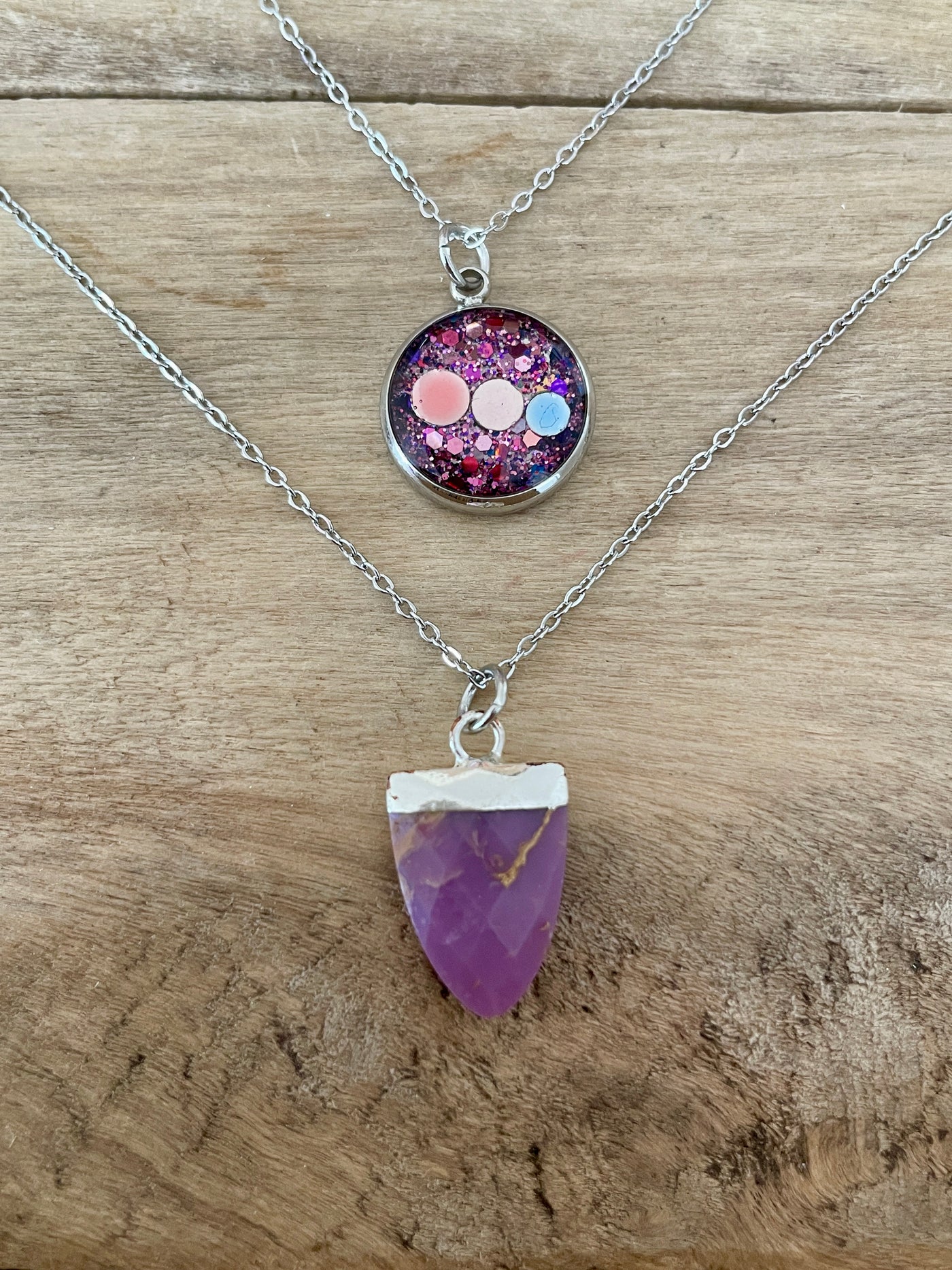 EASYCLIP Argenté SUGILITE Spirale négative