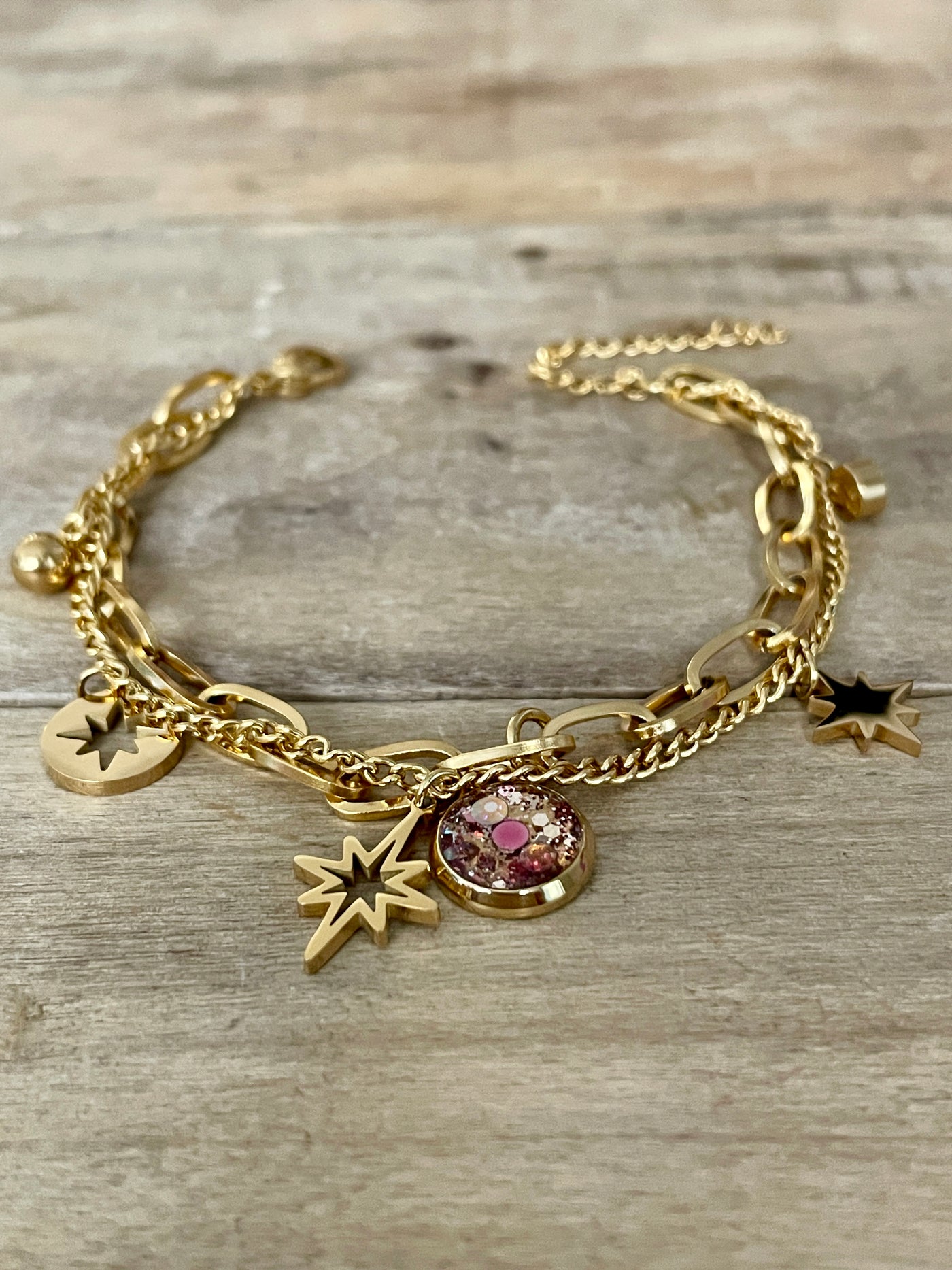 Bracelet doré STELLA Lâcher prise