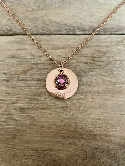 Collier simple à graver de Nöel