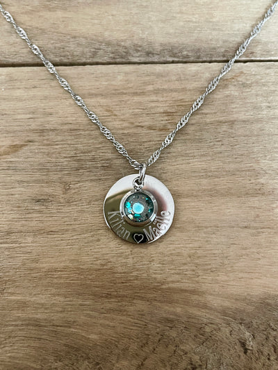 Collier simple à graver de Nöel