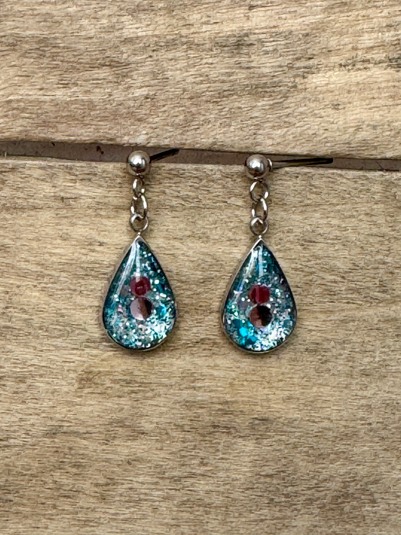 Boucles d'oreilles argentées GOUTTE Kilos émotionnels