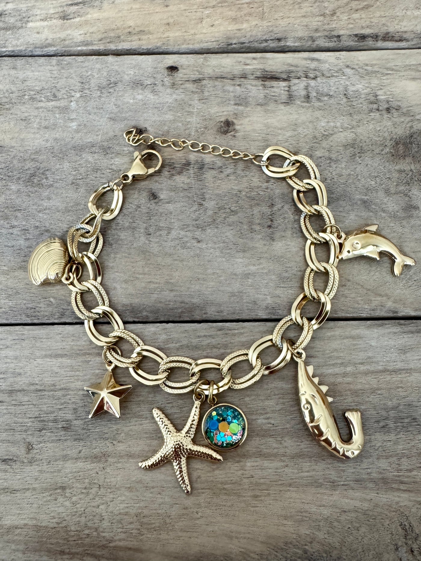 Bracelet doré néon HAWAï Instant présent