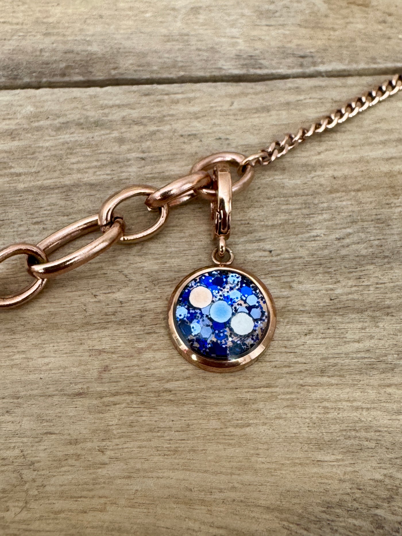 Charm or rose Cut & leave (vendu sans bracelet)