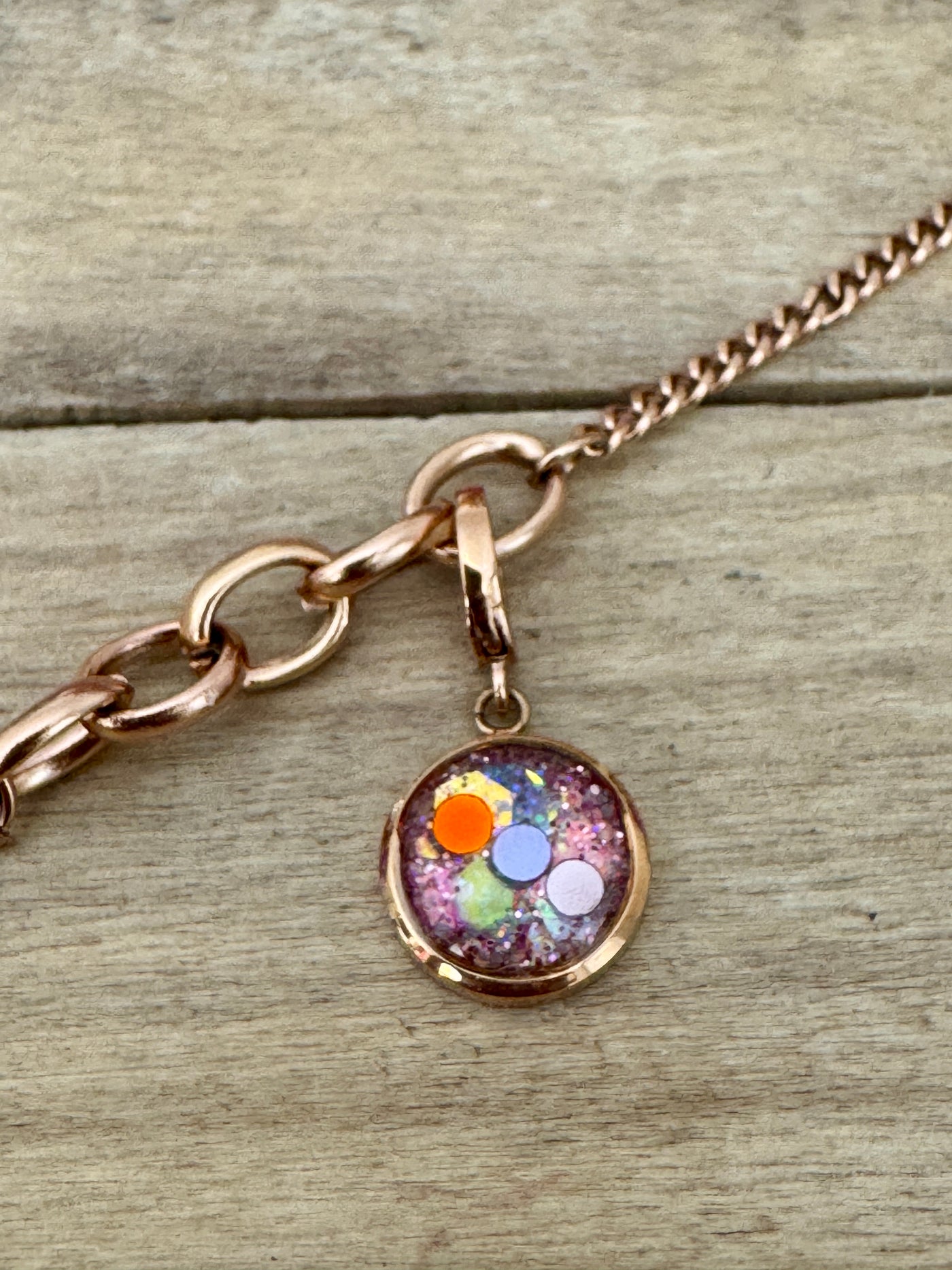 Charm or rose Confiance en soi (vendu sans bracelet)