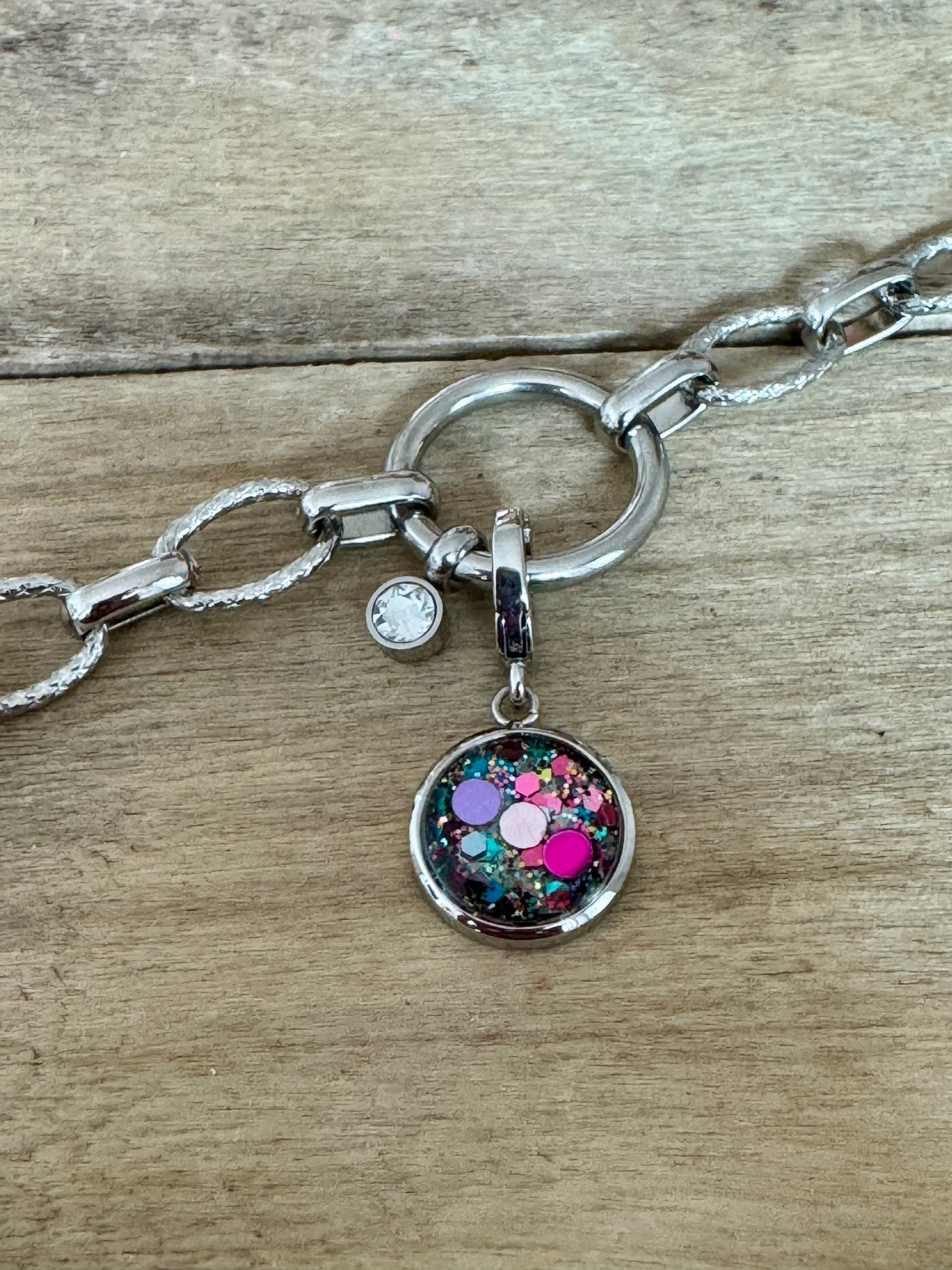 Charm argenté Angoisses et peurs (vendu sans bracelet)