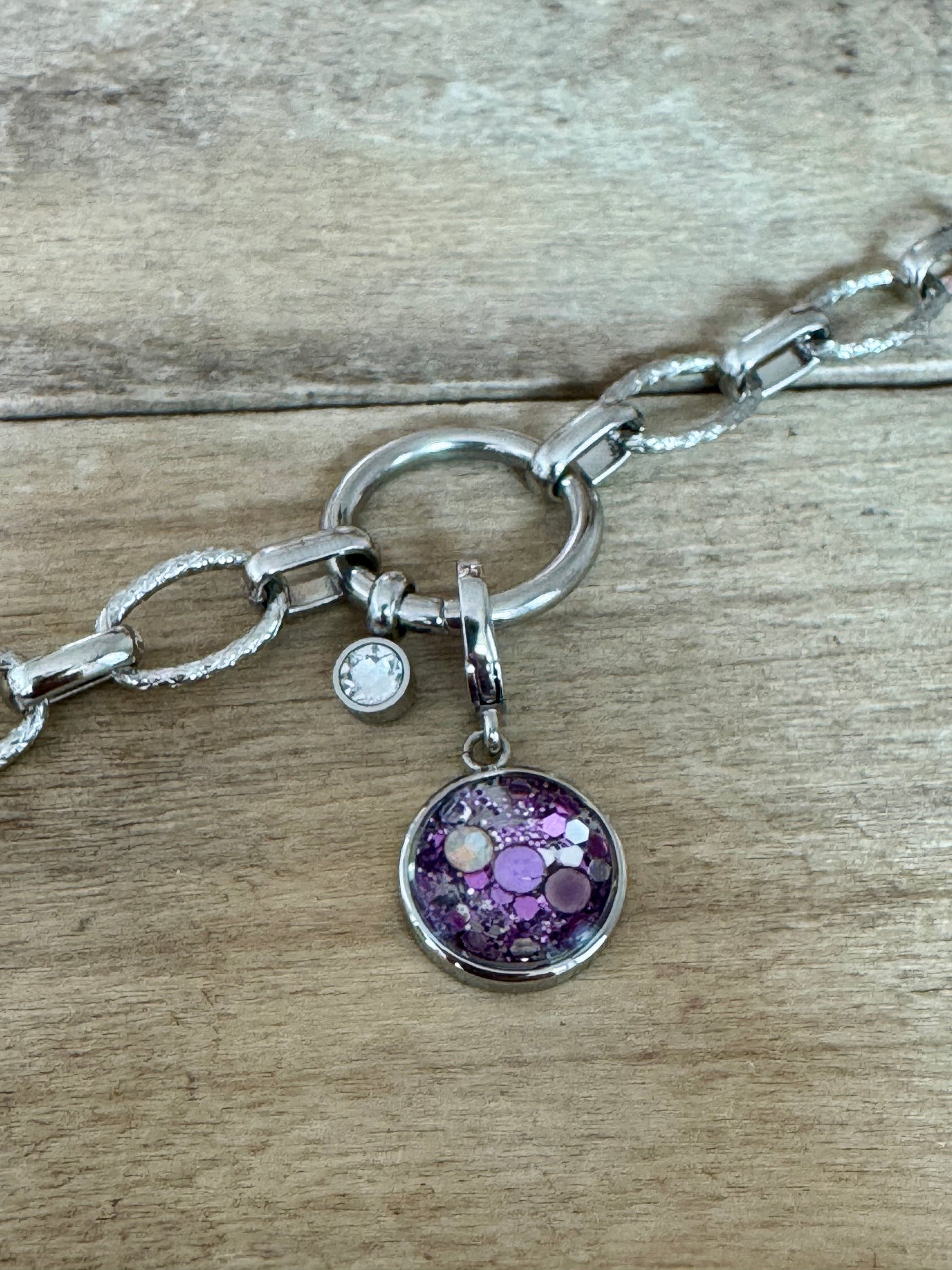 Charm argenté Apaisement des émotions (vendu sans bracelet)
