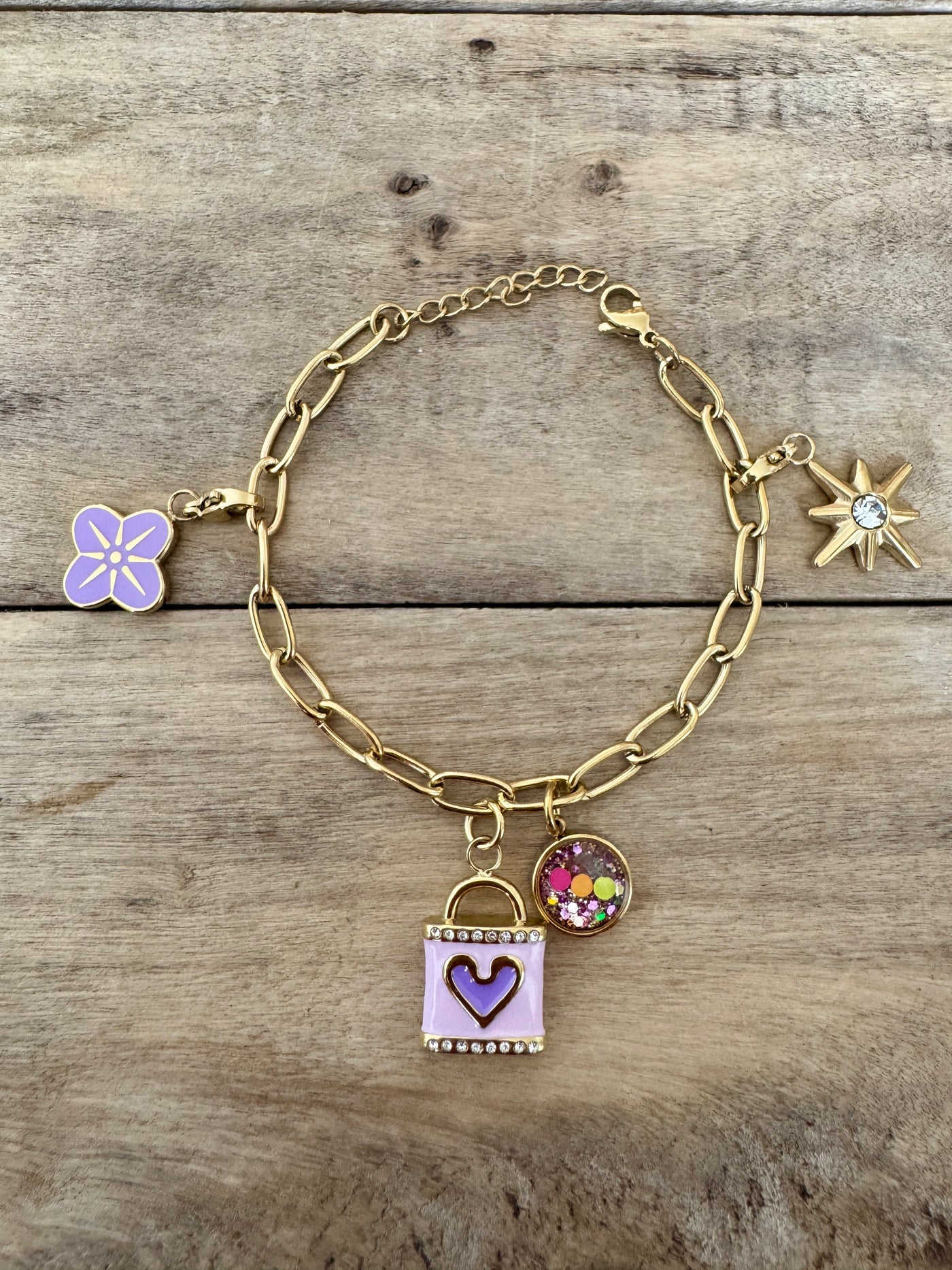 Bracelet doré néon AMALFI Blessure d'abandon