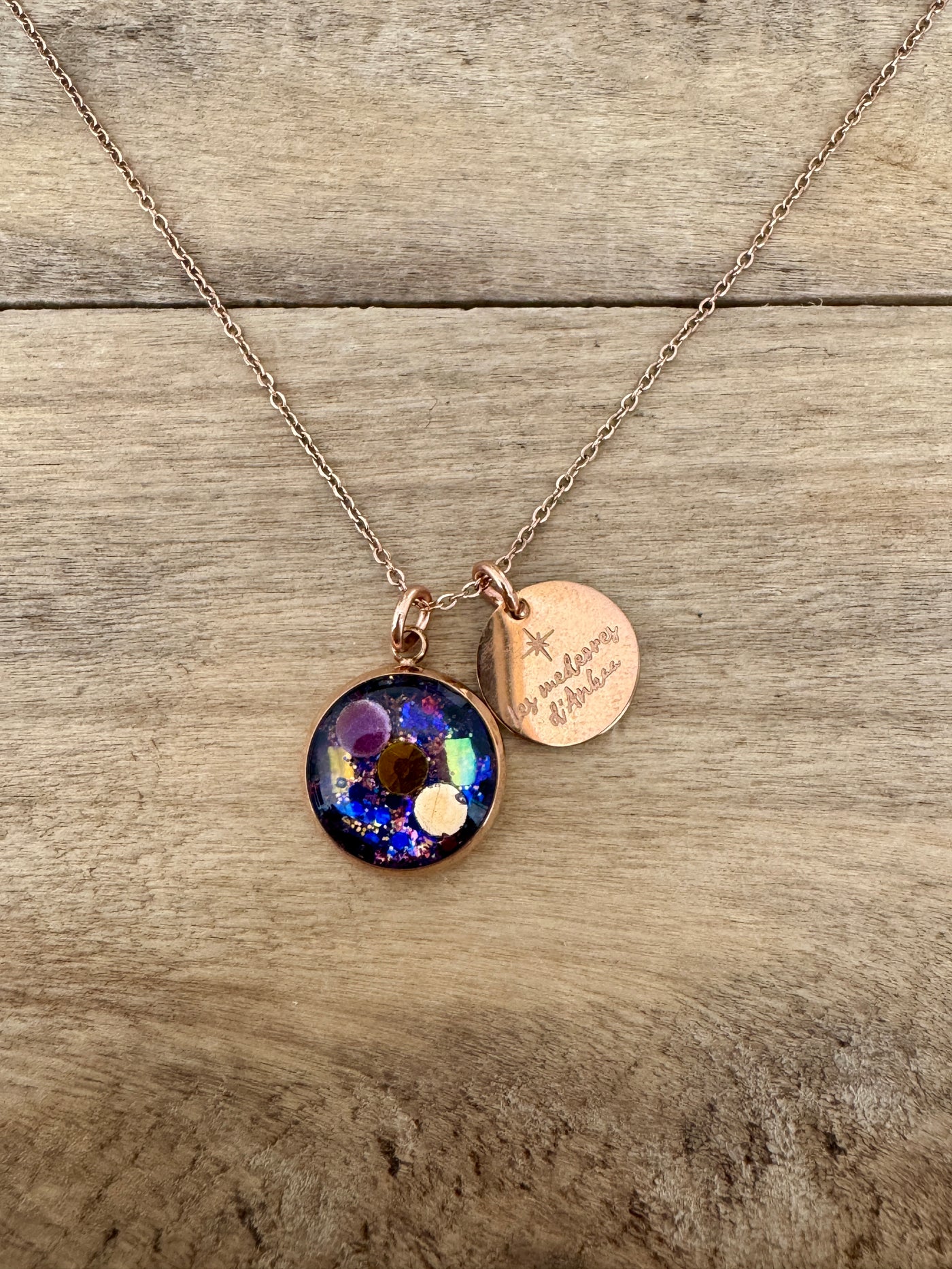 Collier simple Célia or rose Être soi