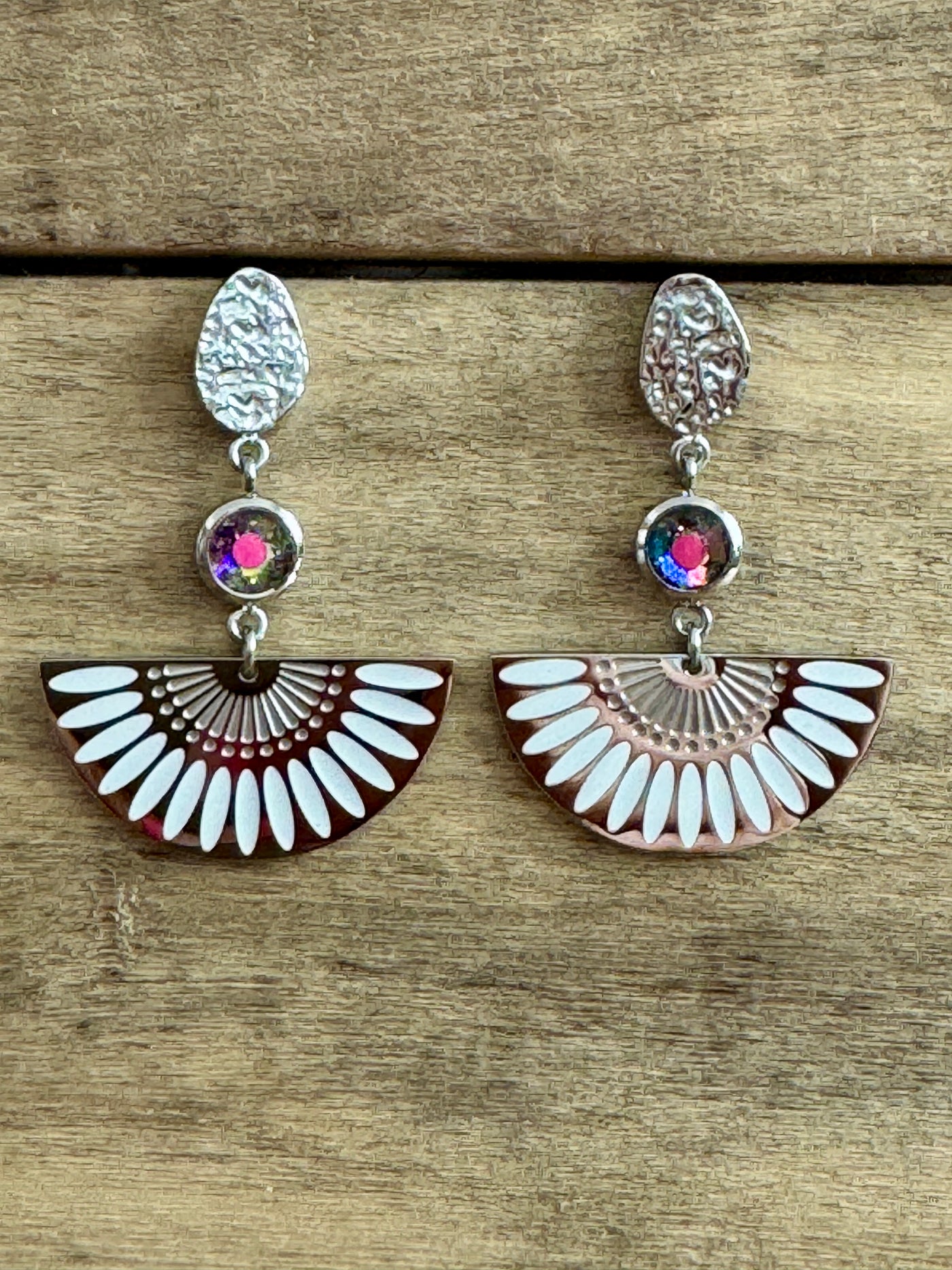 Boucles d'oreilles argentée MAYA Kilos émotionnels