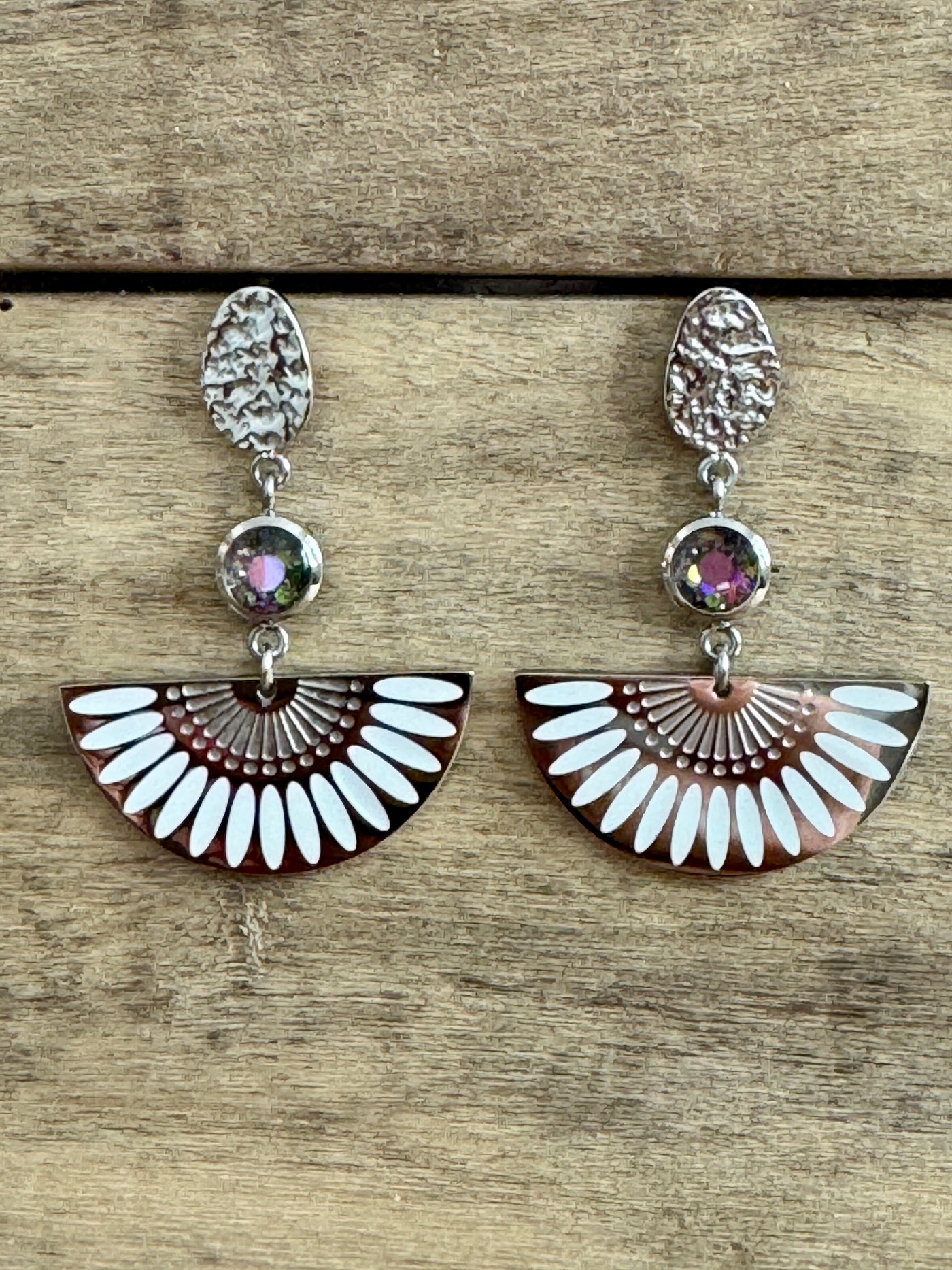 Boucles d'oreilles argentée MAYA Choc émotionnel