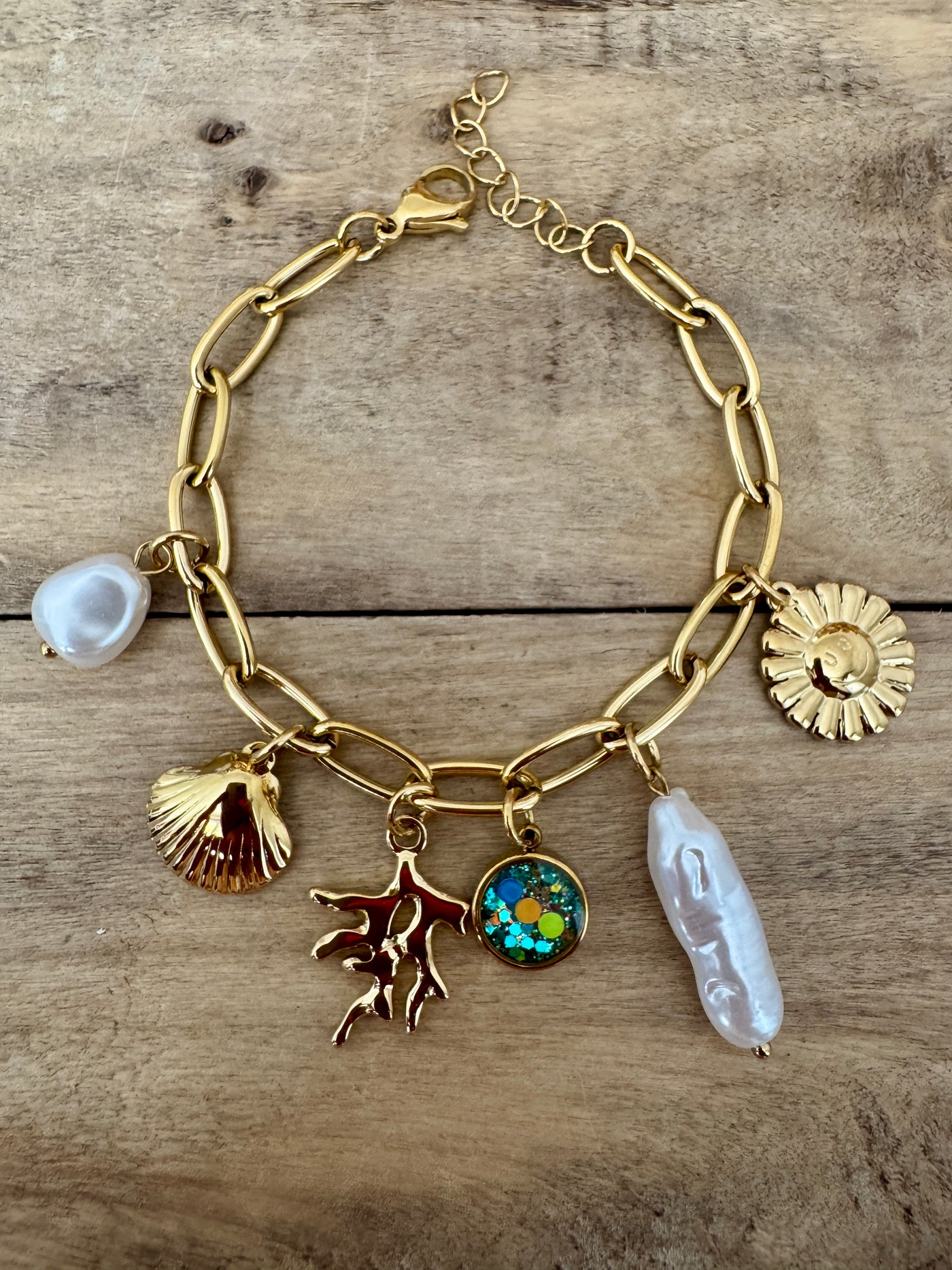 Bracelet doré néon HAWAï Lignée familiale