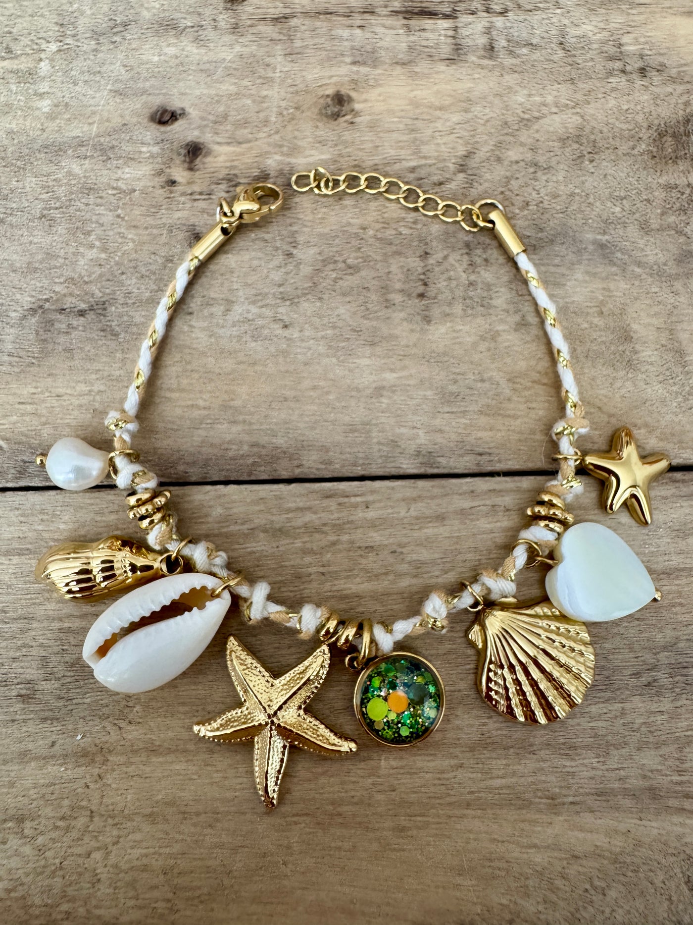 Bracelet doré néon HAWAï Cakra sacré