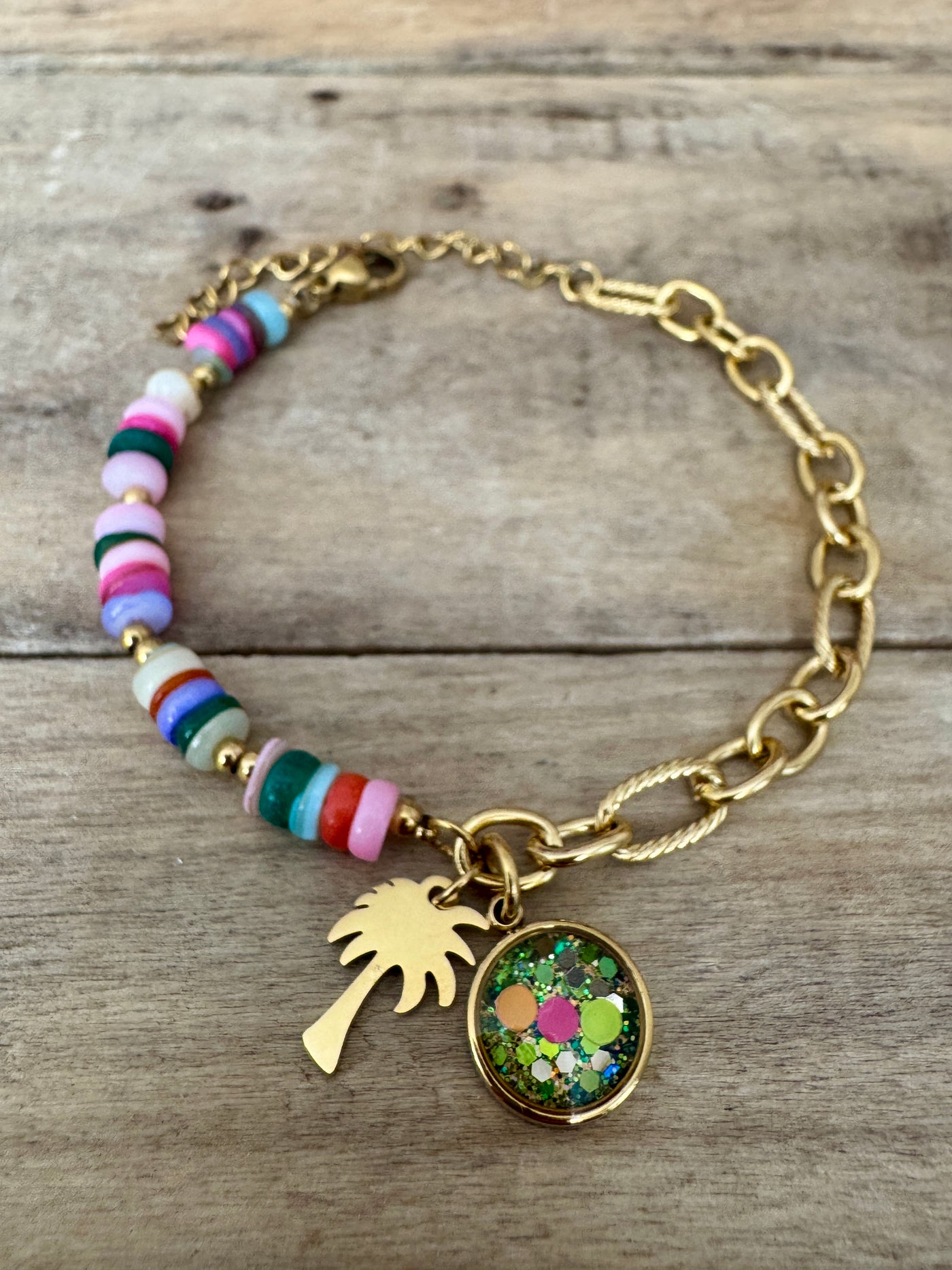 Bracelet doré néon Copa Cabana Angoisses et peurs