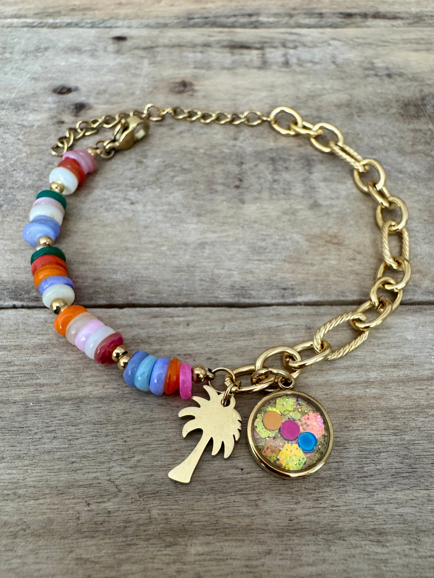 Bracelet doré néon Copa Cabana Je mérite