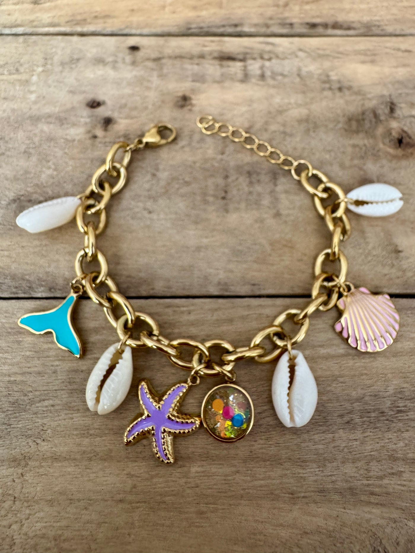 Bracelet doré néon HAWAï Sécurité relationnelle