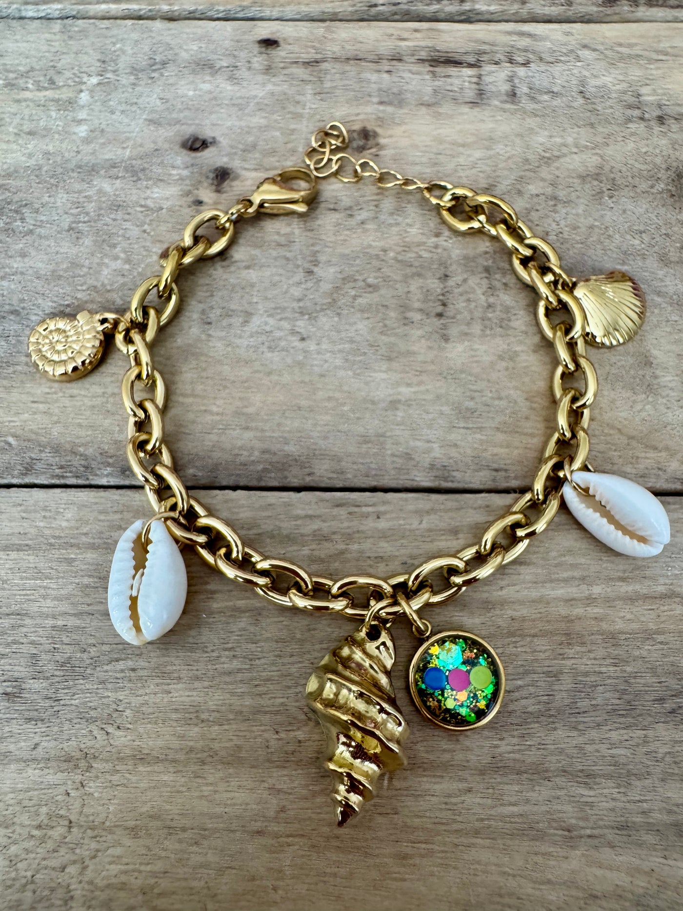 Bracelet doré néon HAWAï Blessure d'injustice
