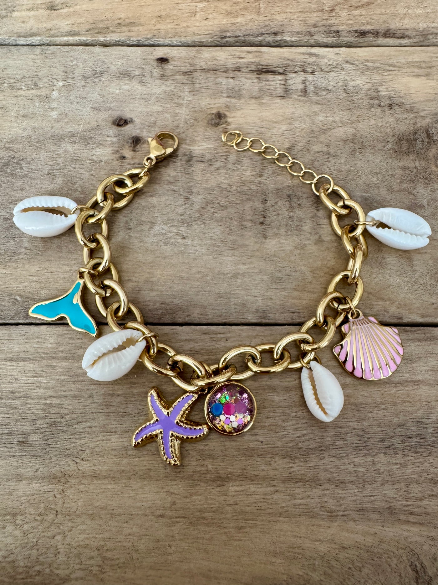 Bracelet doré néon HAWAï Abondance