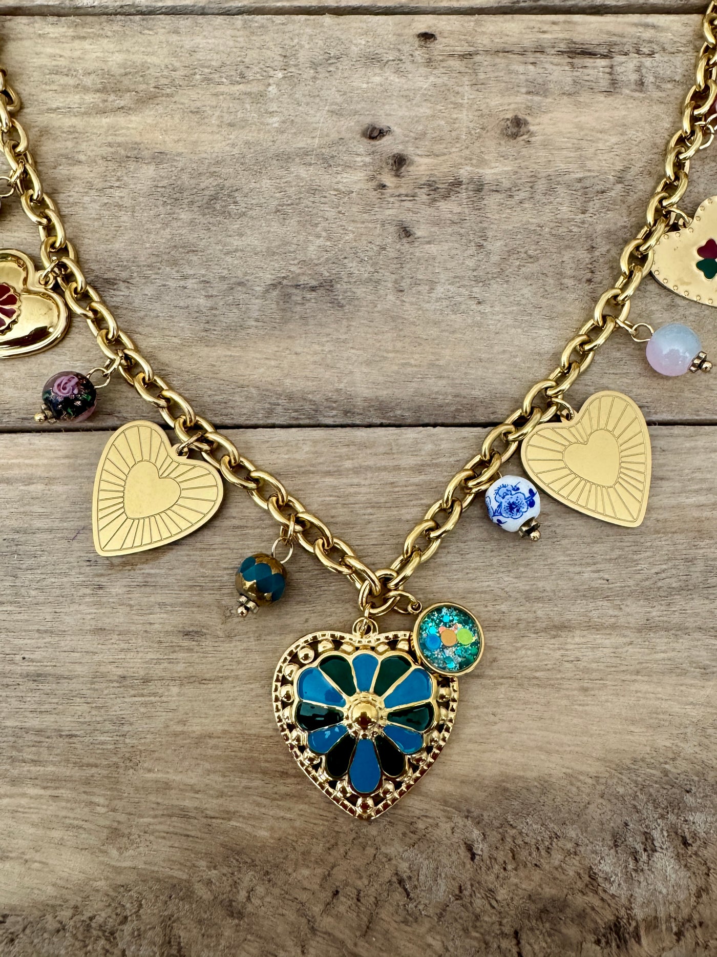 Collier doré néon Copa Cabana Etre soi