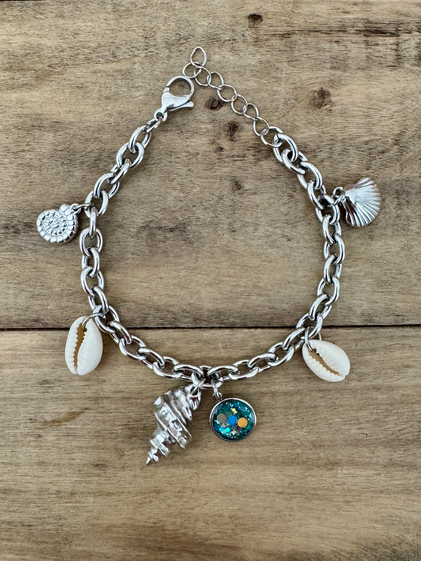 Bracelet argenté néon HAWAï Blessure d'Abandon