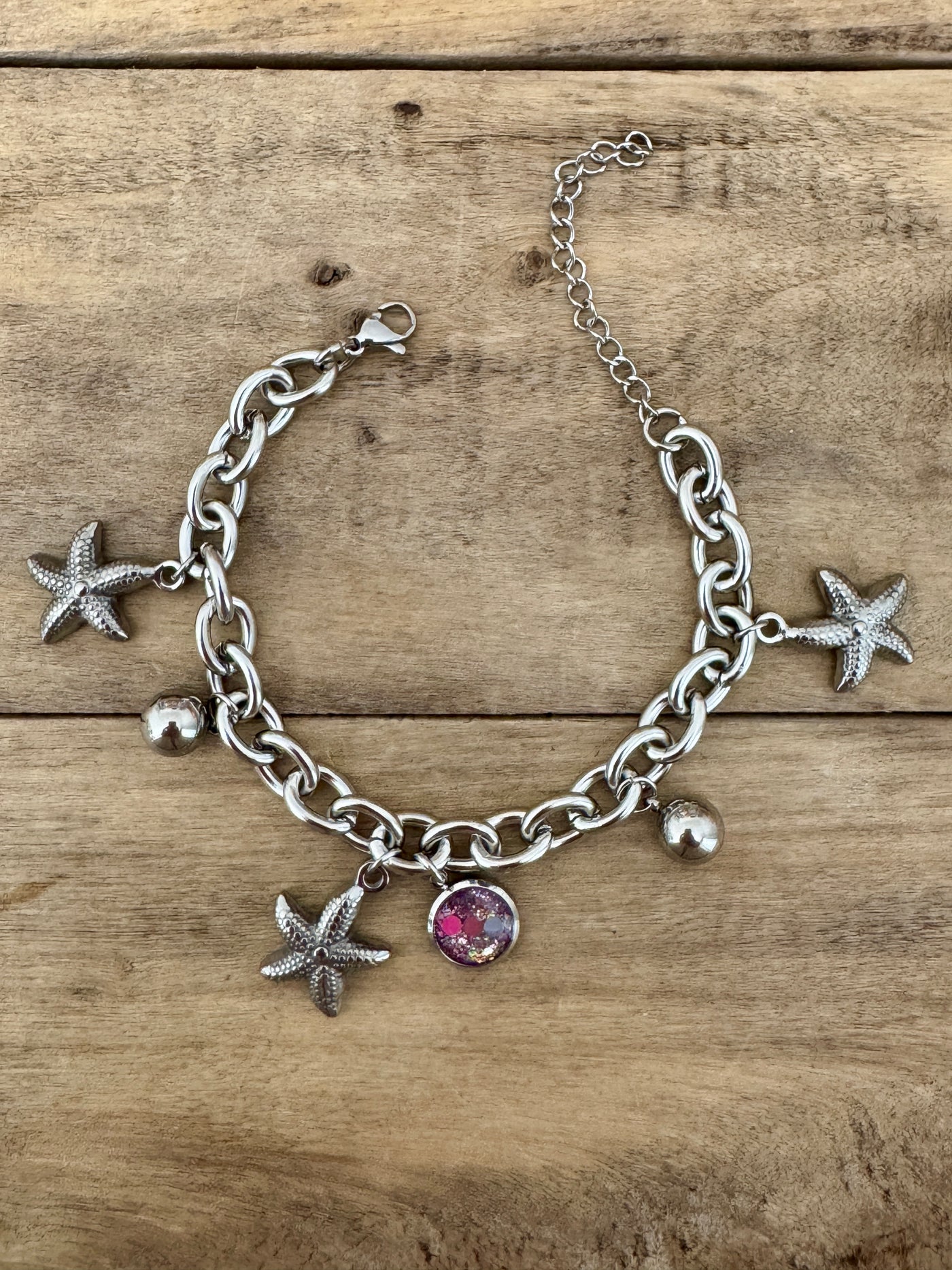 Bracelet argenté néon HAWAï Kilos émotionnels