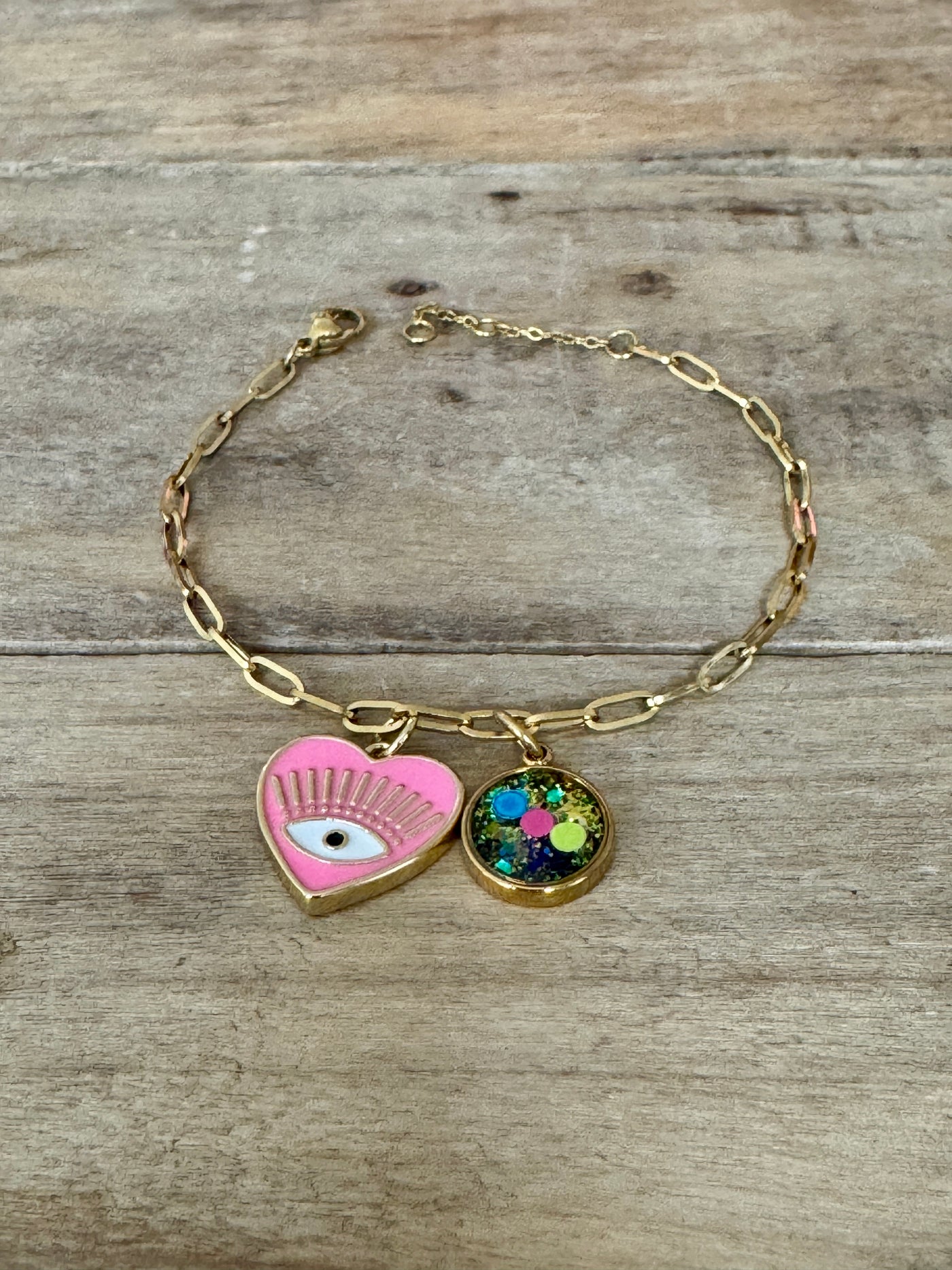 Bracelet doré néon AMALFI Déblocage du 3 ème oeil