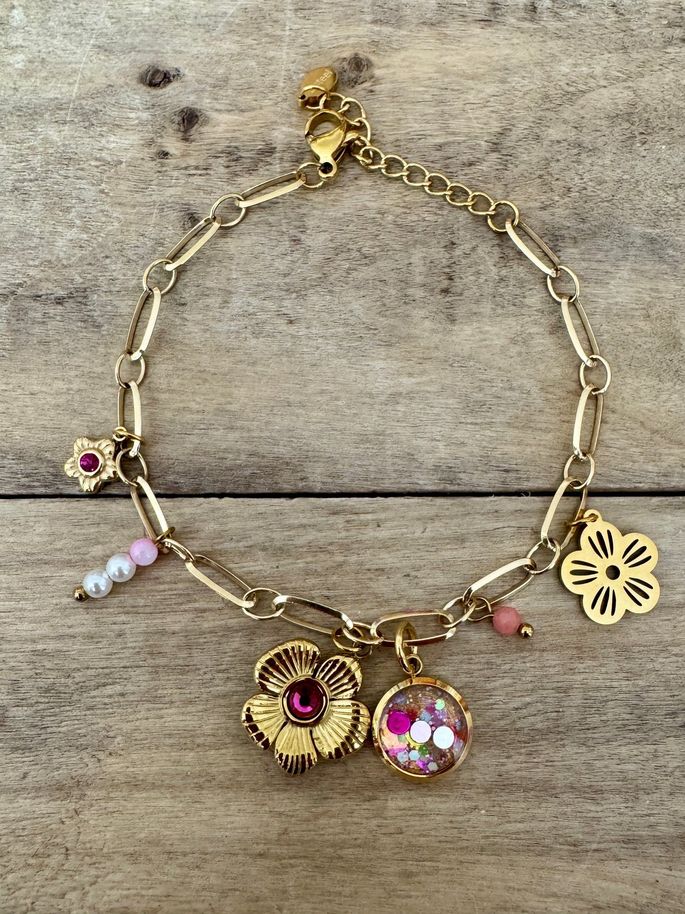 Bracelet doré Copa Cabana Spirale négative