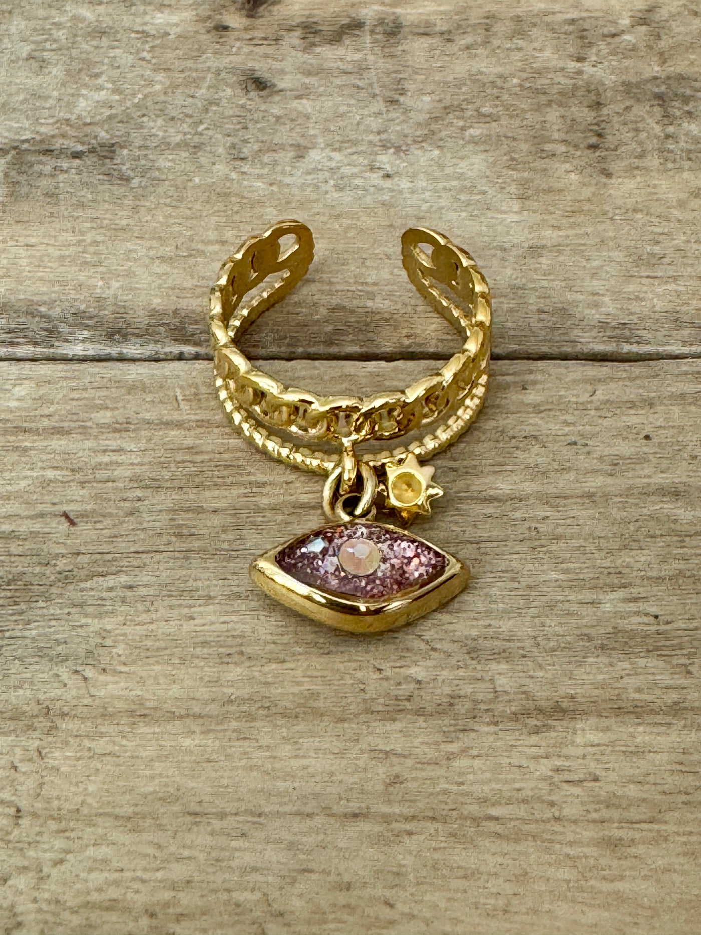Bague dorée LOUNA Instant présent
