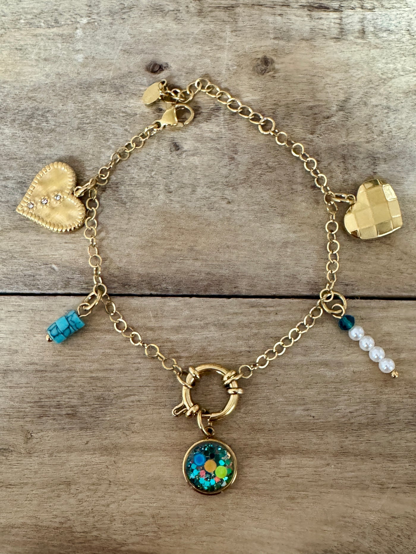 Bracelet doré néon AMALFI Lignée familiale