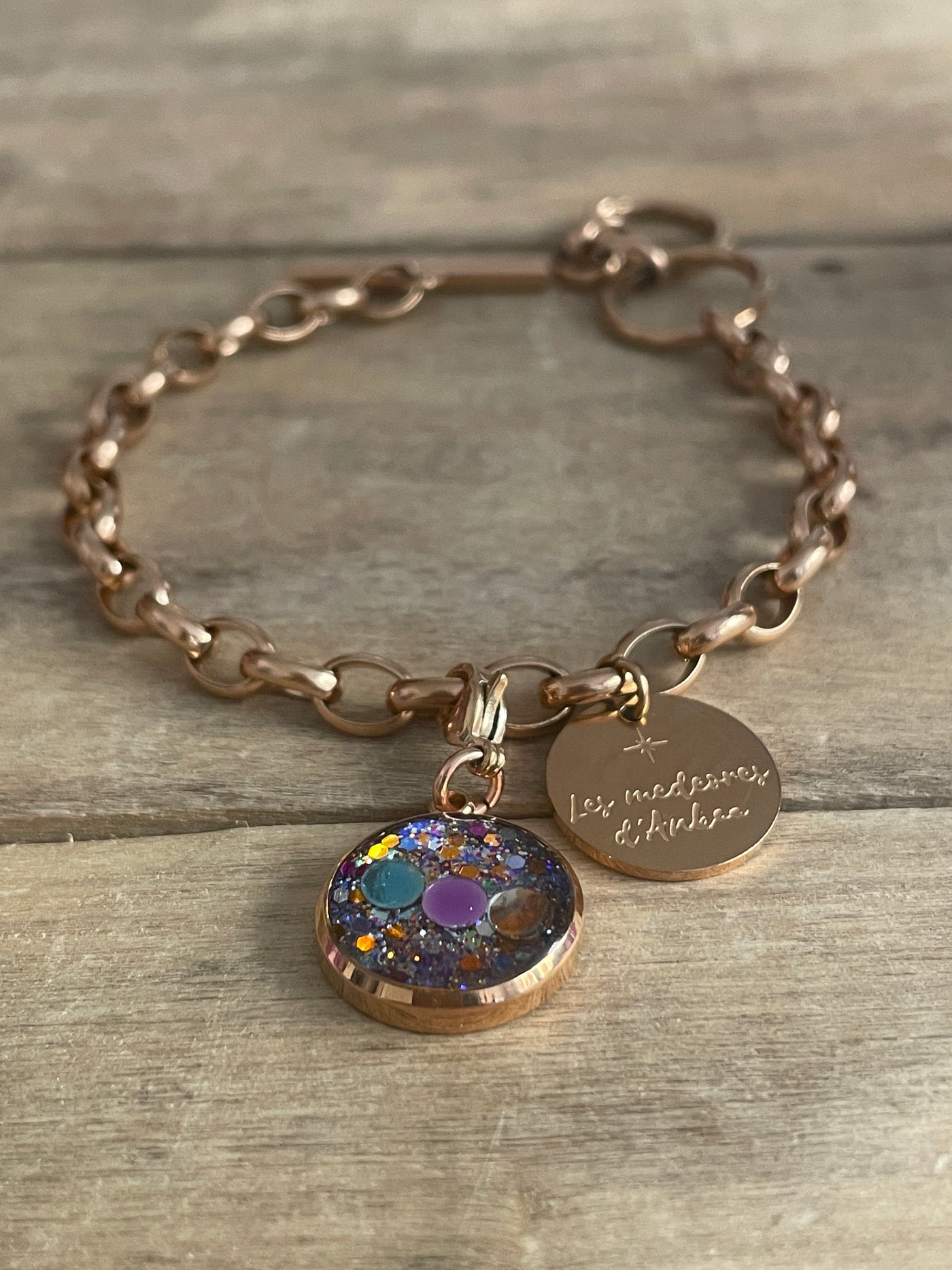 Medeore rose gold Om charm (charm sold alone)