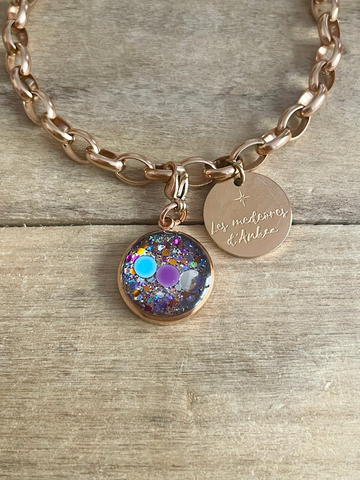 Medeore rose gold Om charm (charm sold alone)