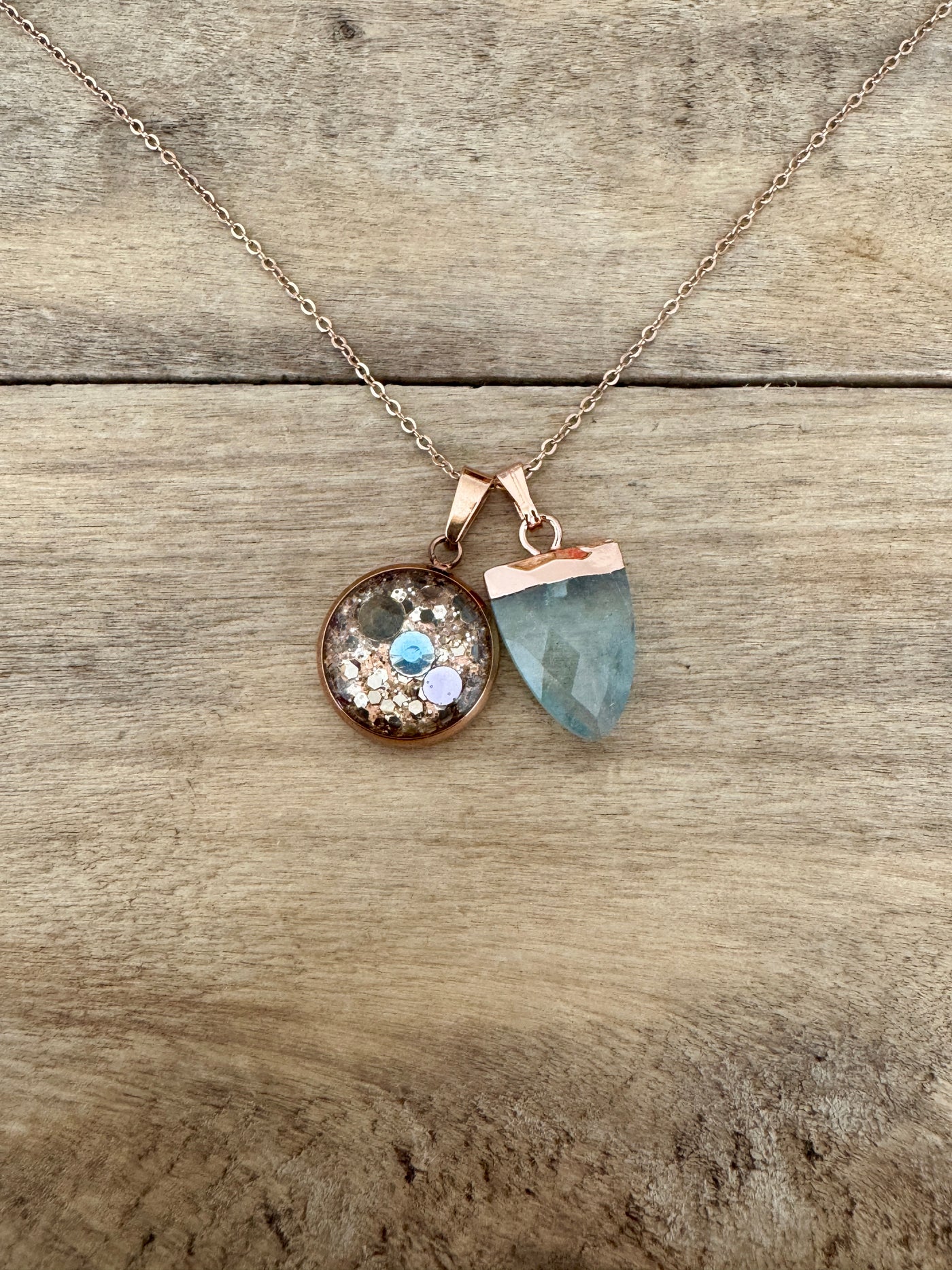 Collier simple or rose AIGUE MARINE Kilos émotionnels