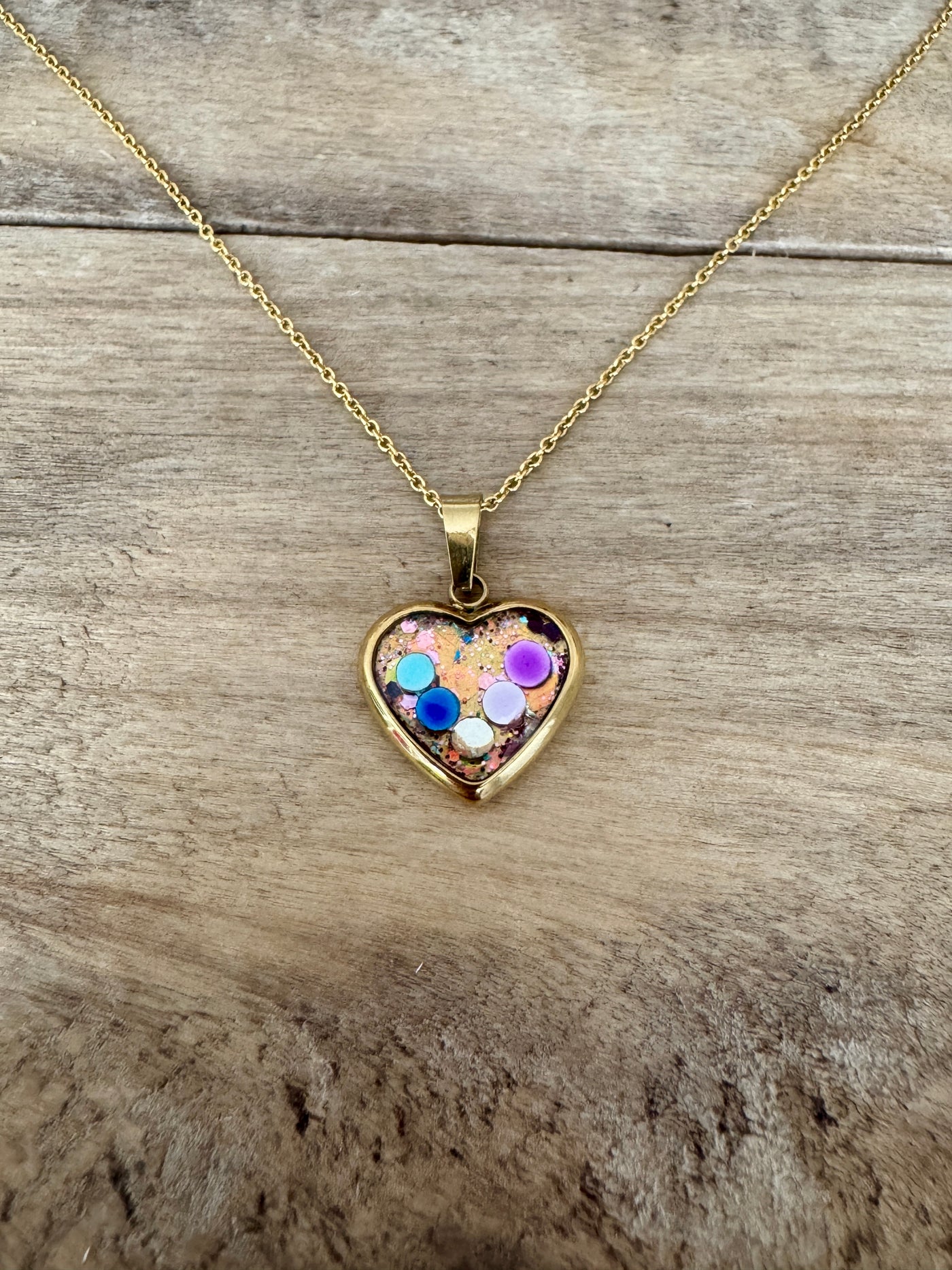 Collier doré enfant COEUR Choc émotionnel