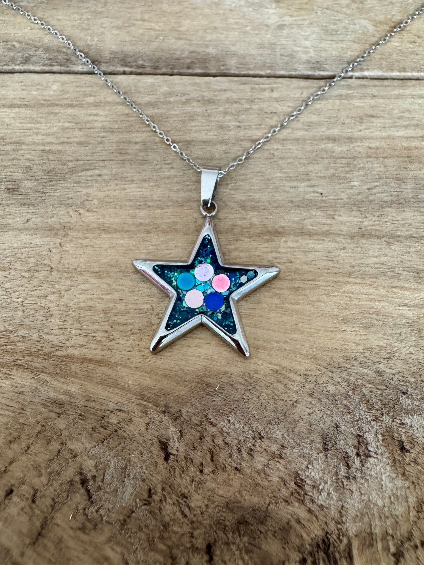 Collier argenté enfant Etoile Choc émotionnel