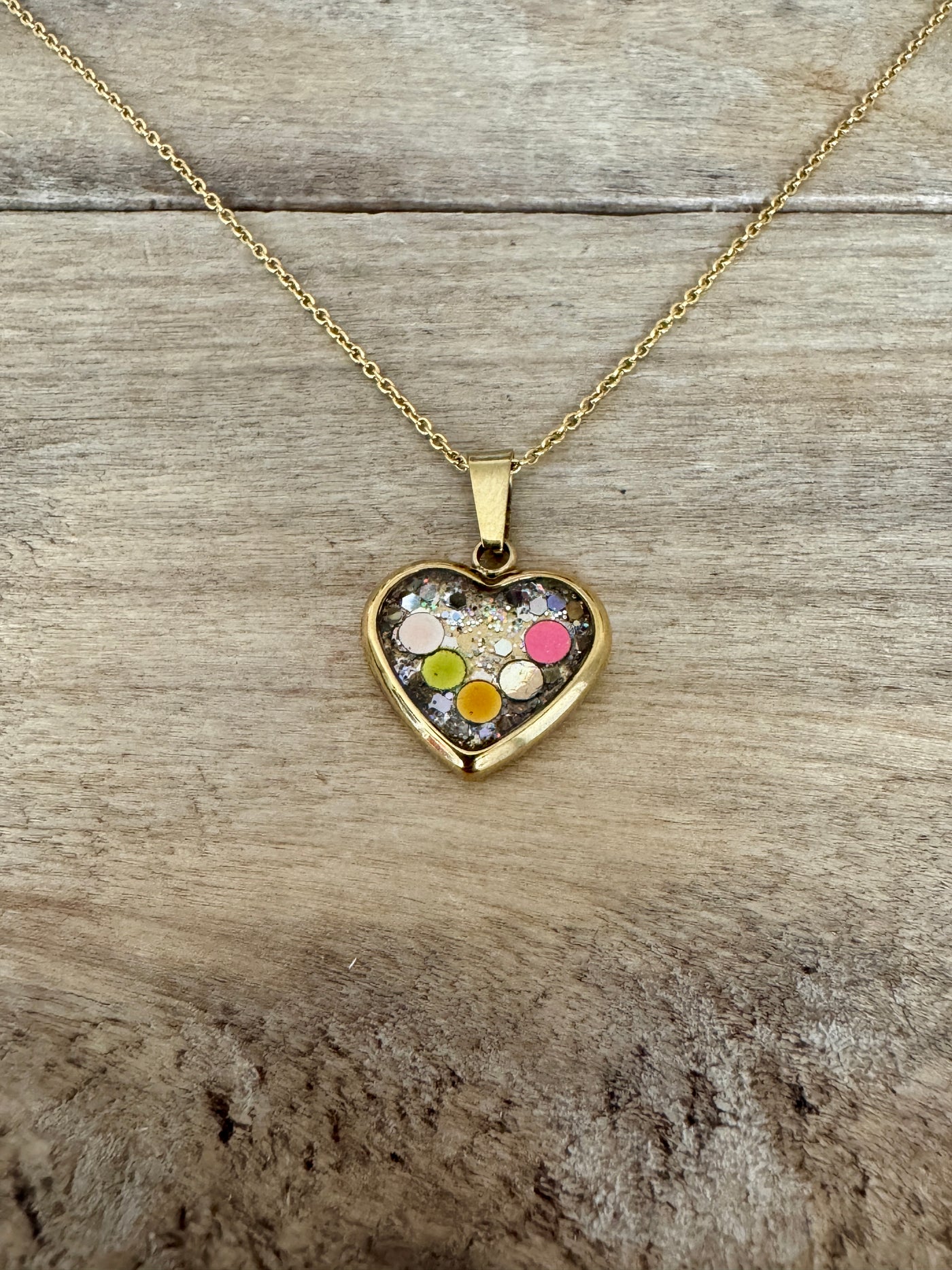 Collier doré enfant COEUR Apaisement des émotions
