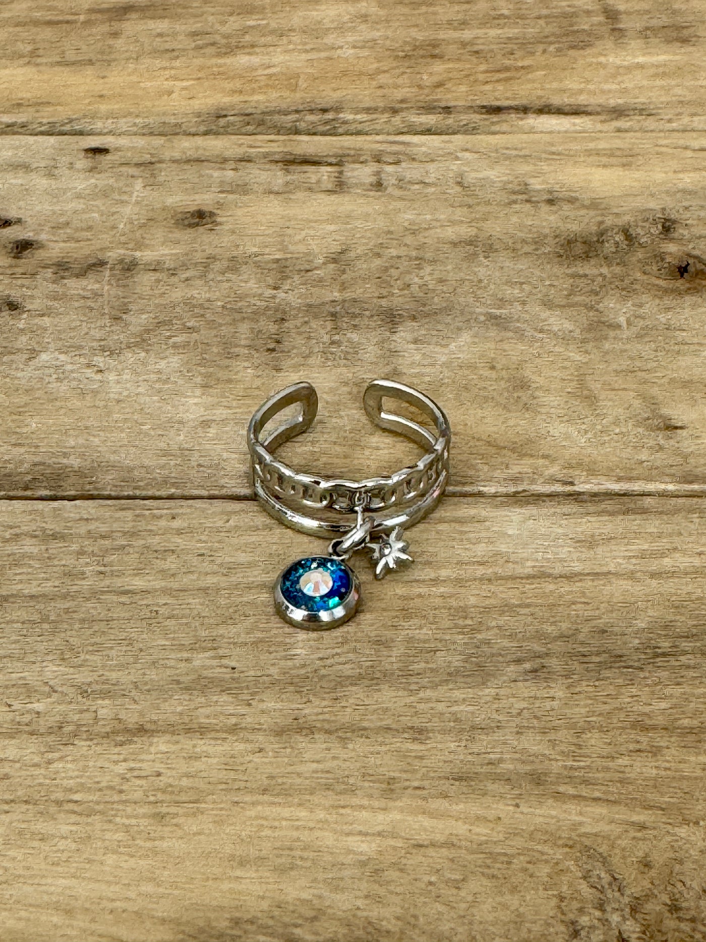 Bague argentée LOUNA Instant présent