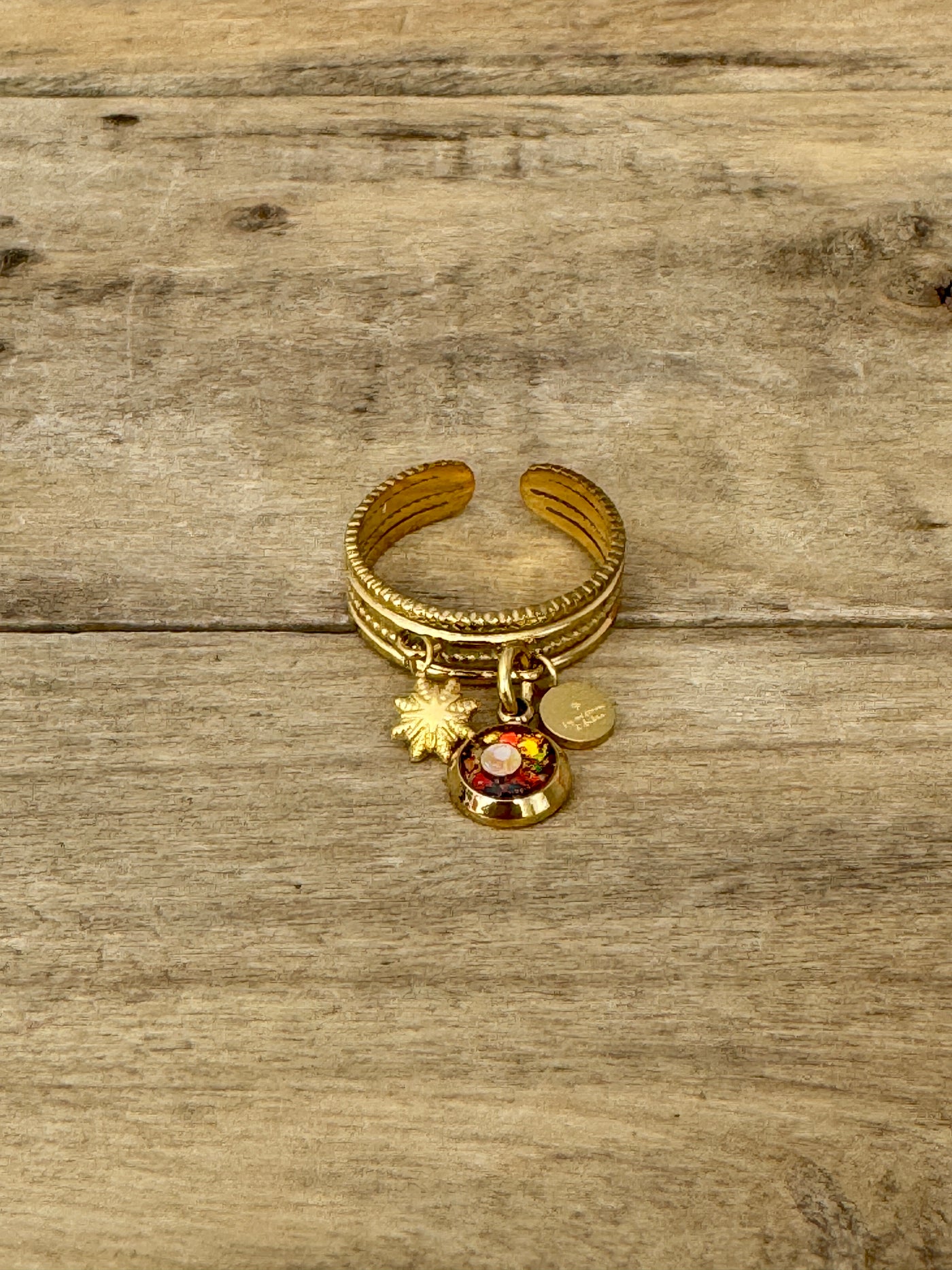 Bague dorée STELLA Pénix