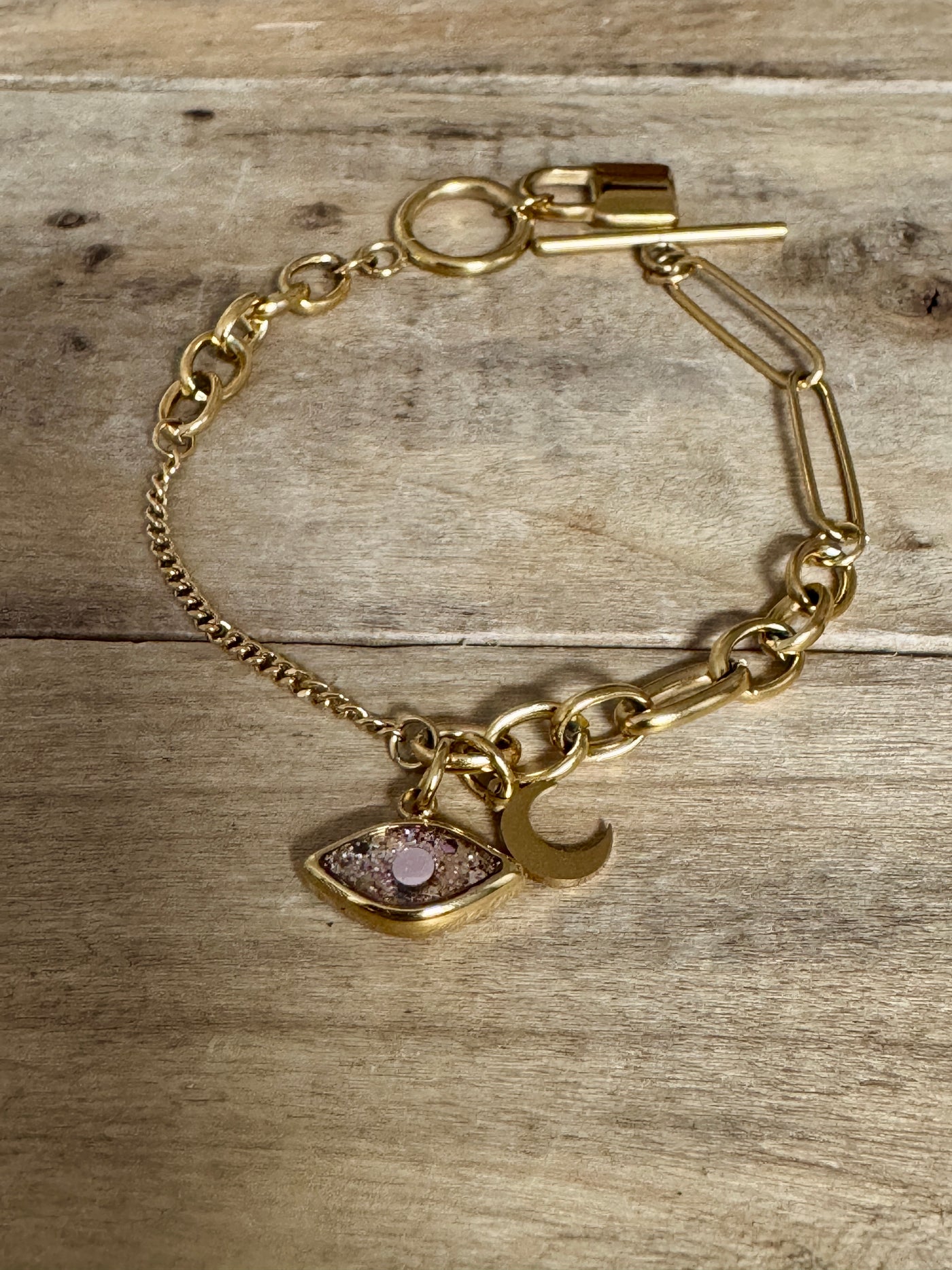 Bracelet doré UNLOCK Post-partum