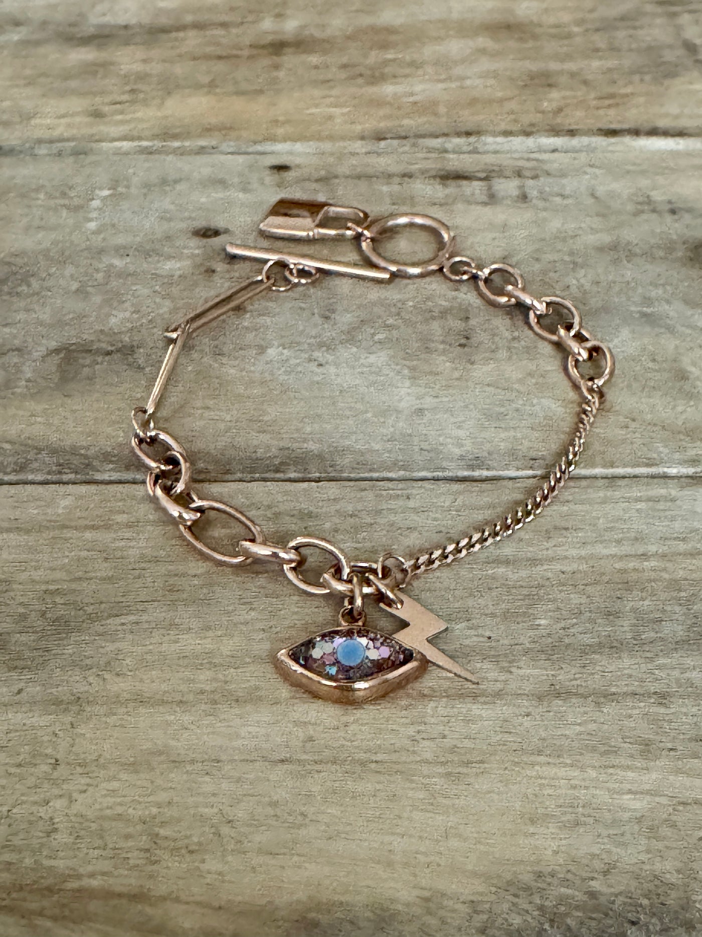 Bracelet or rose UNLOCK Relation au père