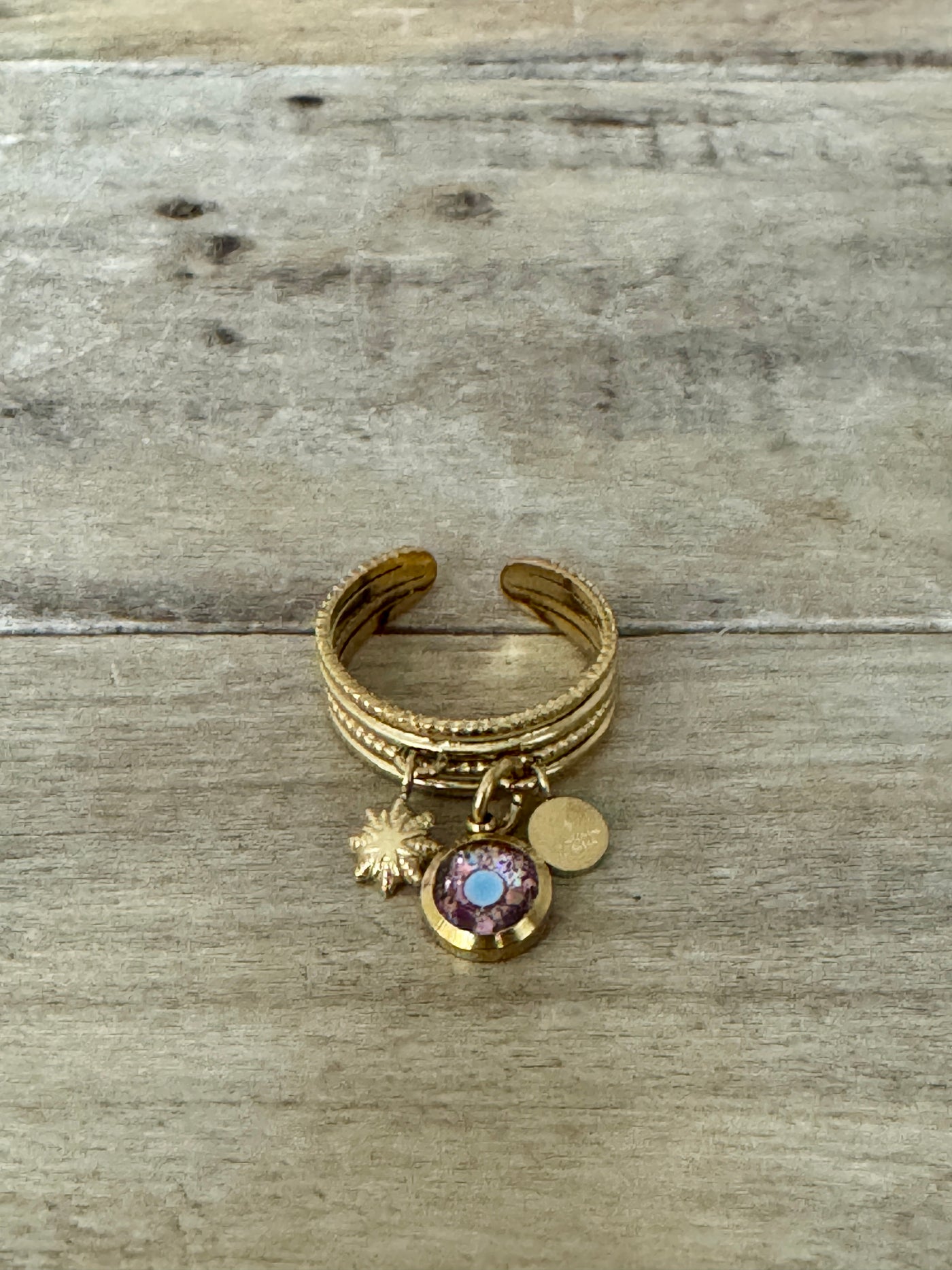 Bague dorée STELLA Sécurité relationnelle
