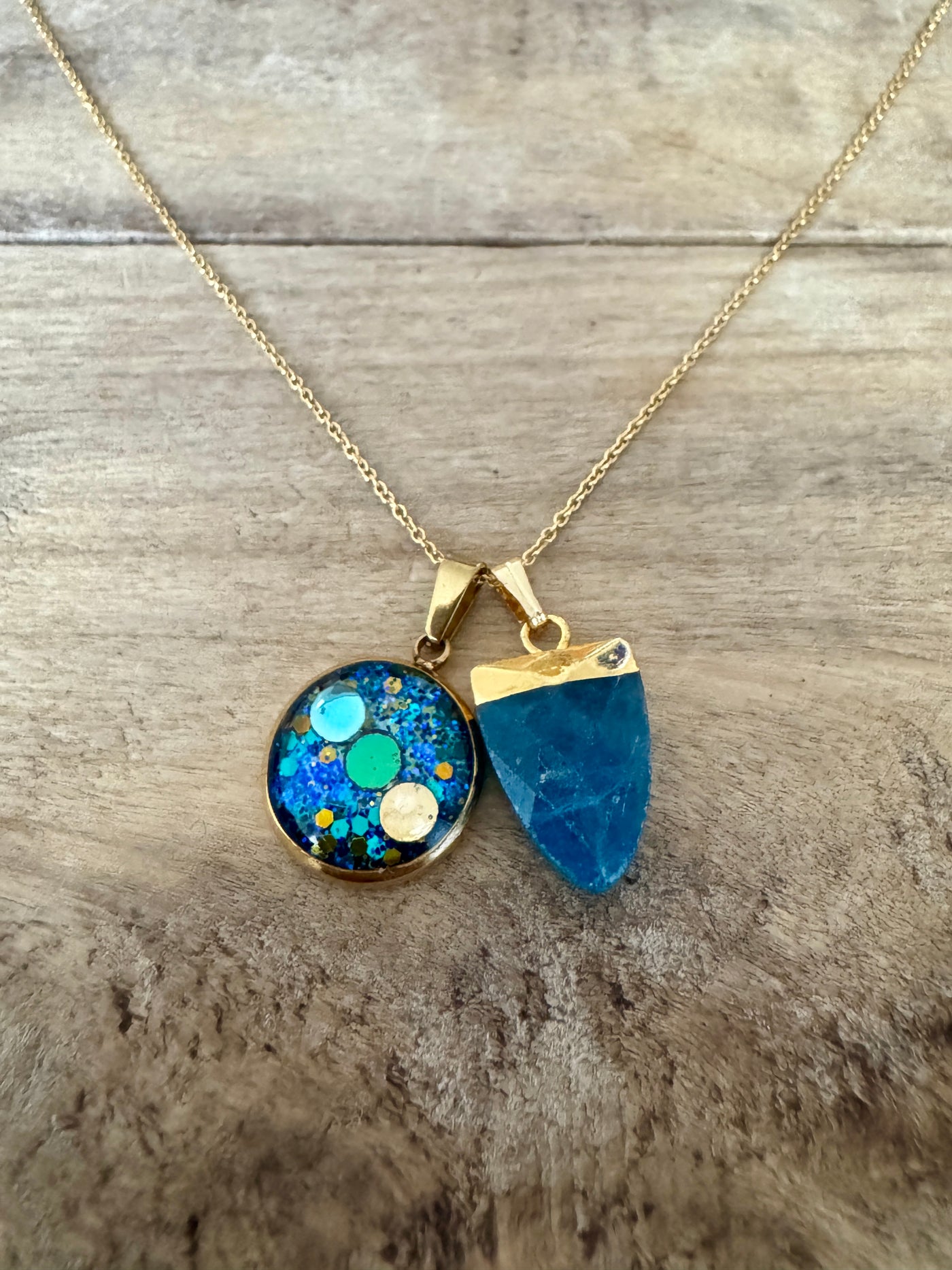 Collier simple doré APATITE Phénix